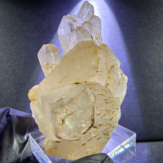 Schöne Phantom Rauchquarz Doppelender Stufe 52*43*23mm aus Goboboseb Namibia