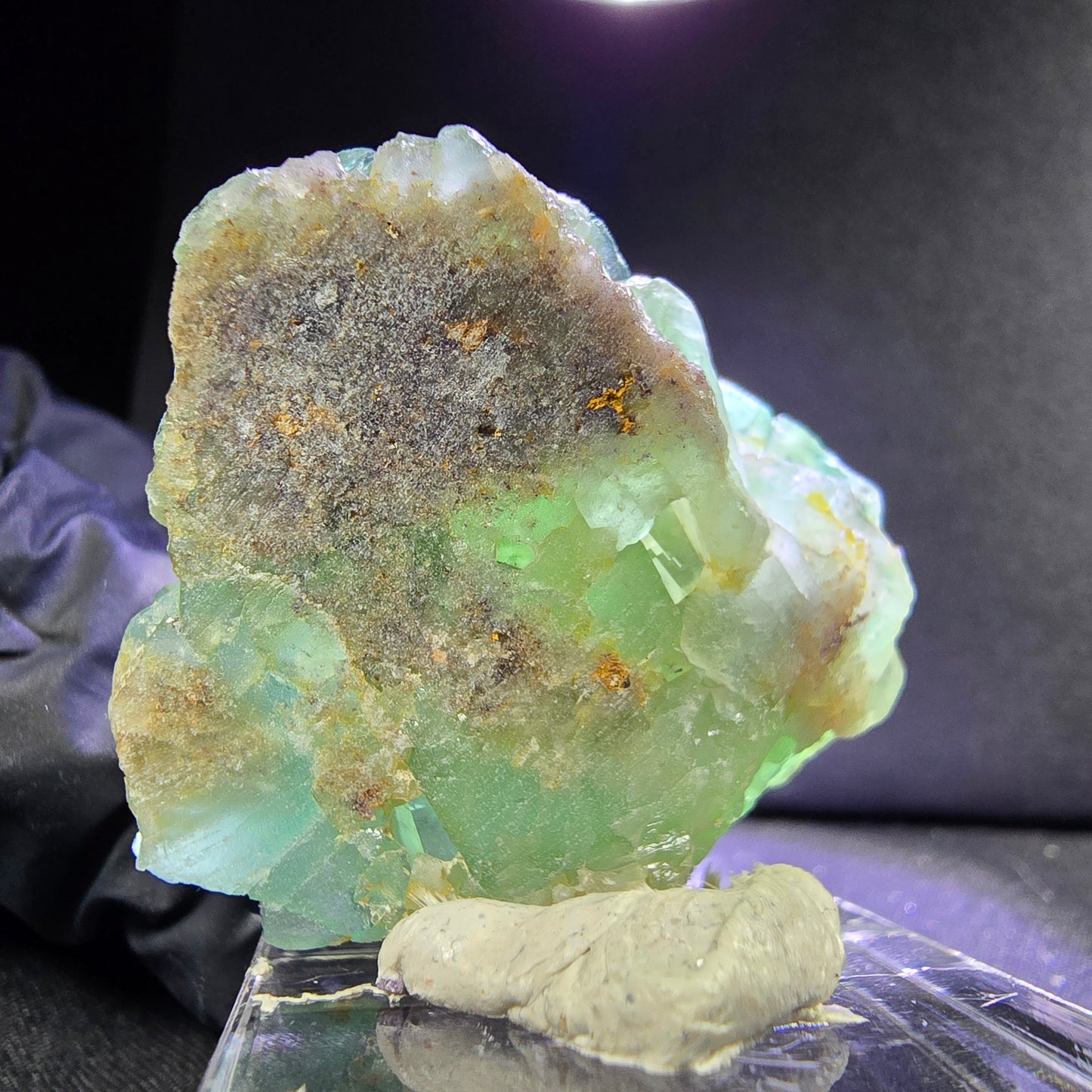 Sehr klare Fluorit Würfel Stufe grün 34*32*21mm Okorusu, Namibia Sammlung