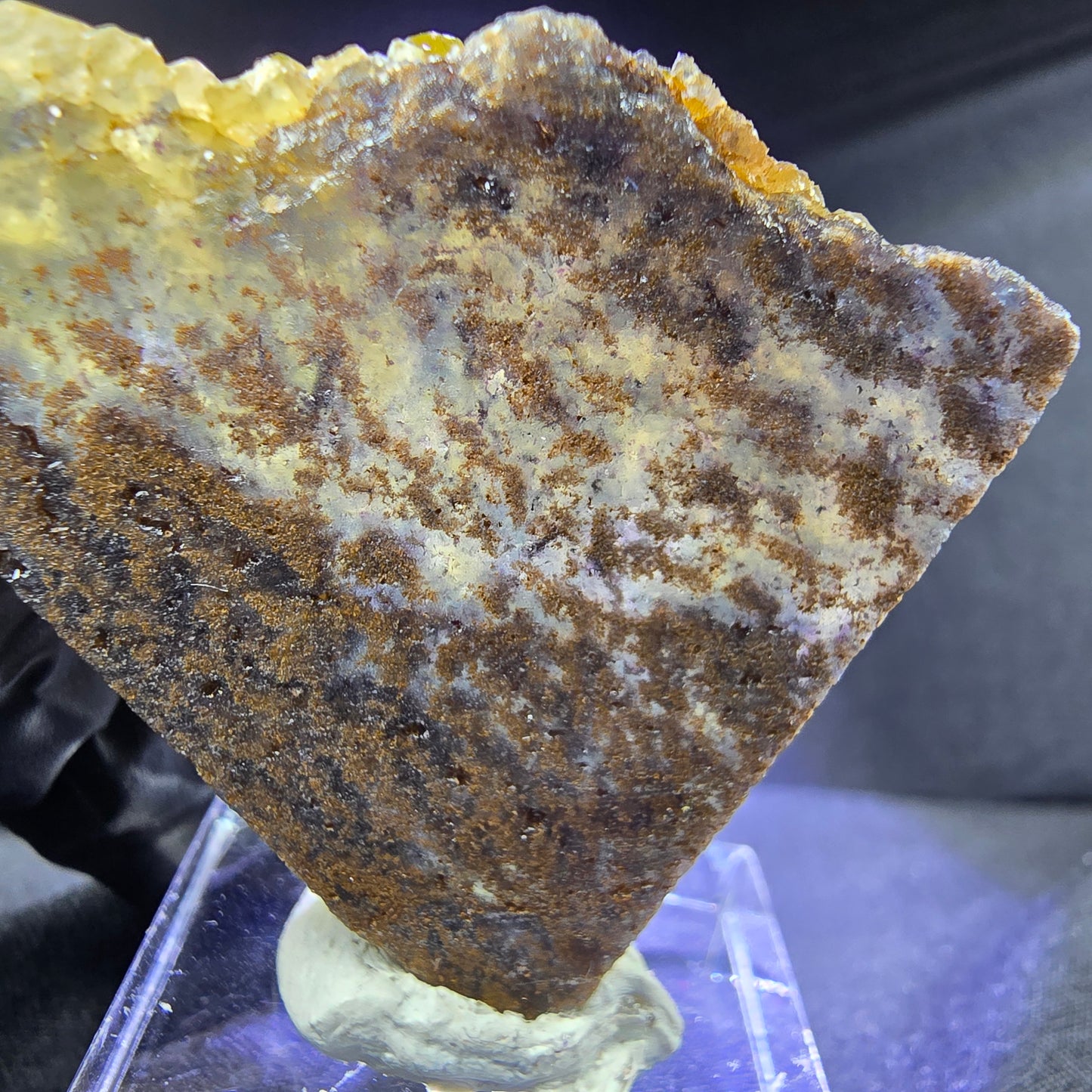 Seltene Honey Pocket Phantom Fluorit Stufe gelb grün 51*34*9mm Okorusu, Namibia