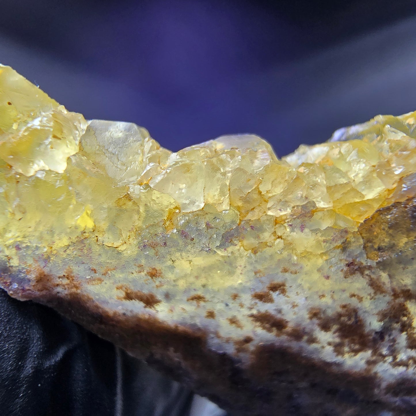 Seltene Honey Pocket Phantom Fluorit Stufe gelb grün 51*34*9mm Okorusu, Namibia