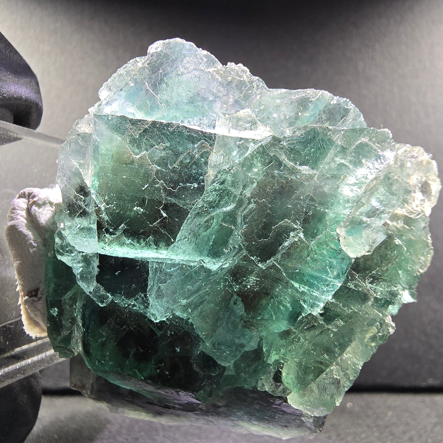 Seltene Phantom Fluorit Stufe grün 48*40*21mm Okorusu, Namibia Sammlung