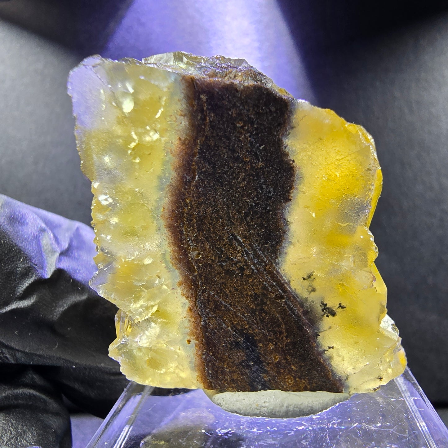 Seltene Honey Pocket Phantom Fluorit XX Würfel Stufe 30*28*14mm Okorusu, Namibia