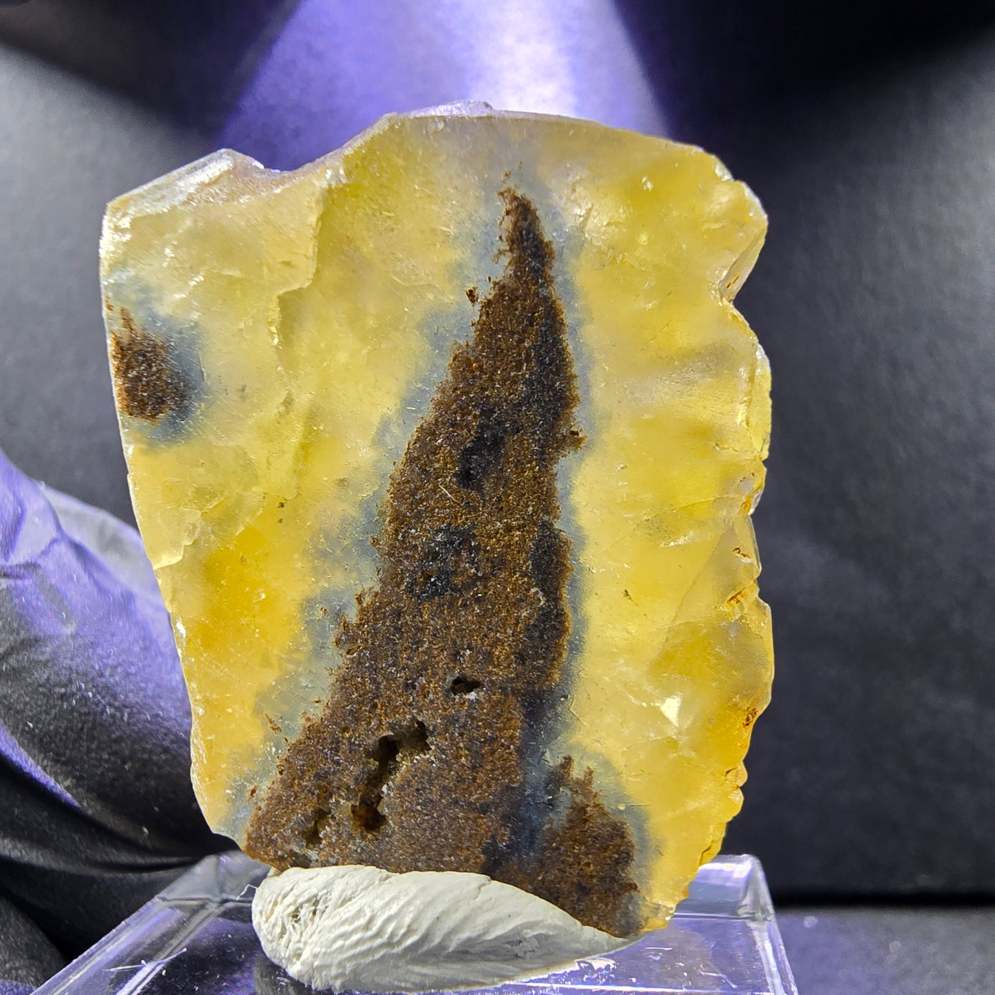 Seltene Honey Pocket Phantom Fluorit XX Würfel Stufe 35*26*14mm Okorusu, Namibia