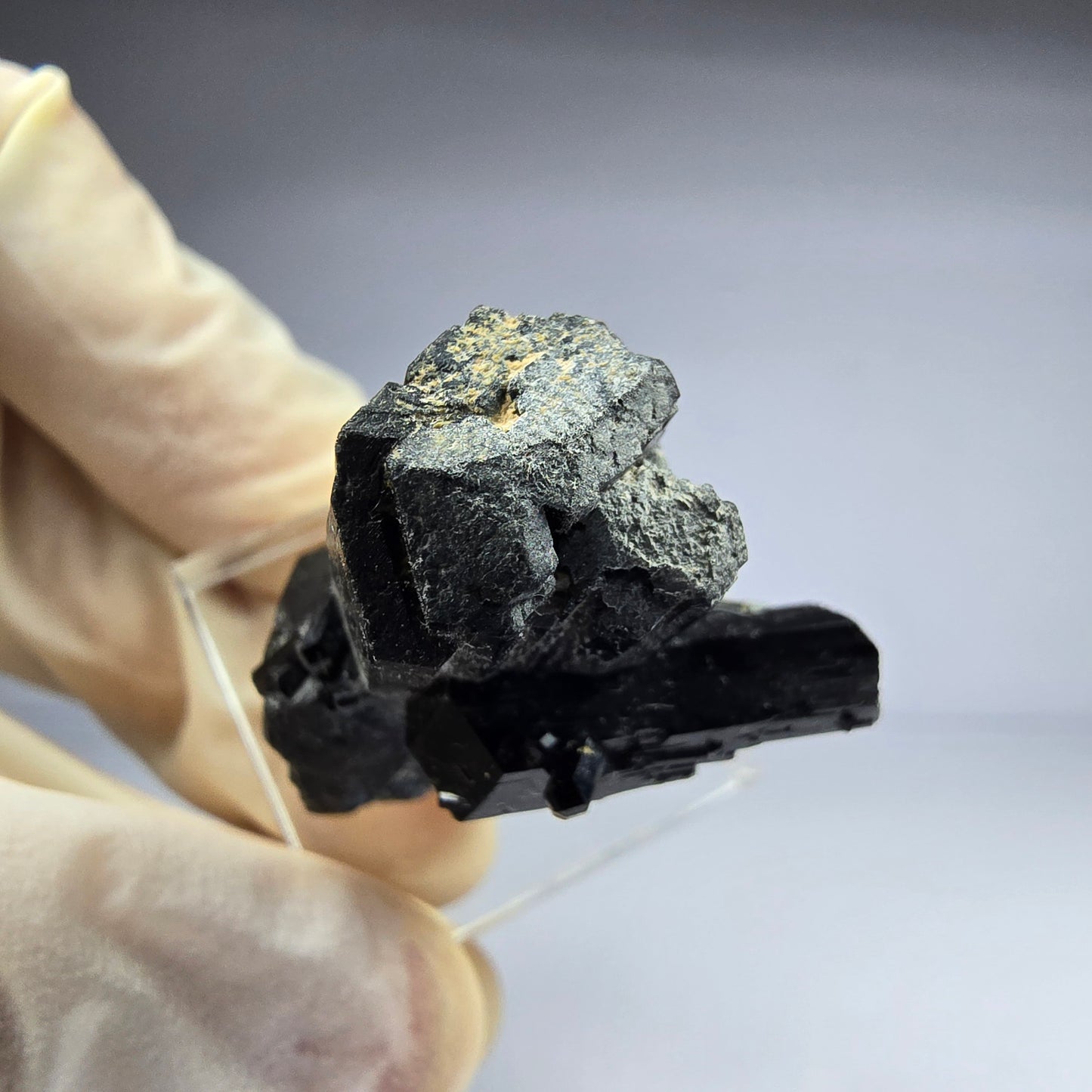 Seltene Schörl Turmalin Stufe schwarz 36*27*20mm Erongo, Namibia Sammlung