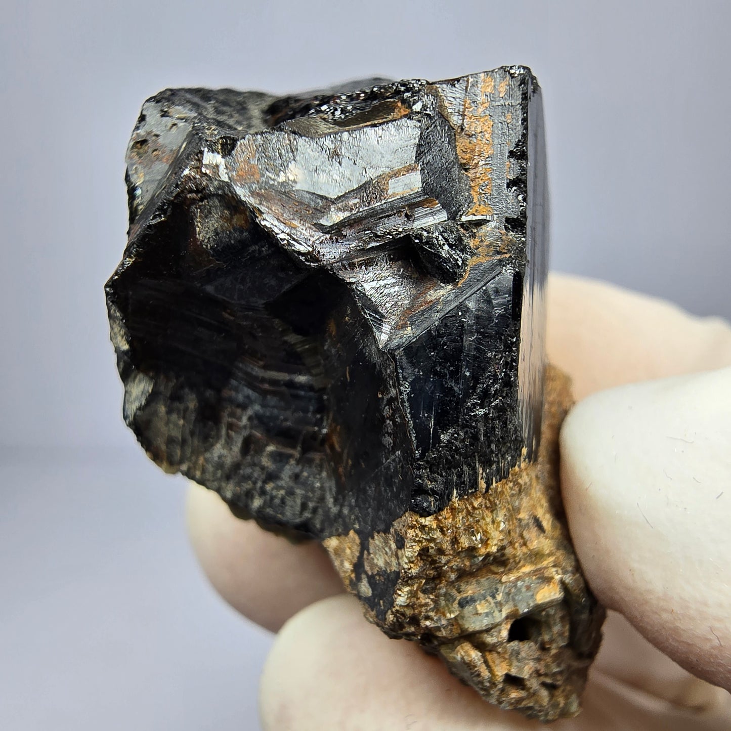 Schöner Schörl Turmalin Kristall glänzend Erongo, Namibia 38*25*31mm Sammlung