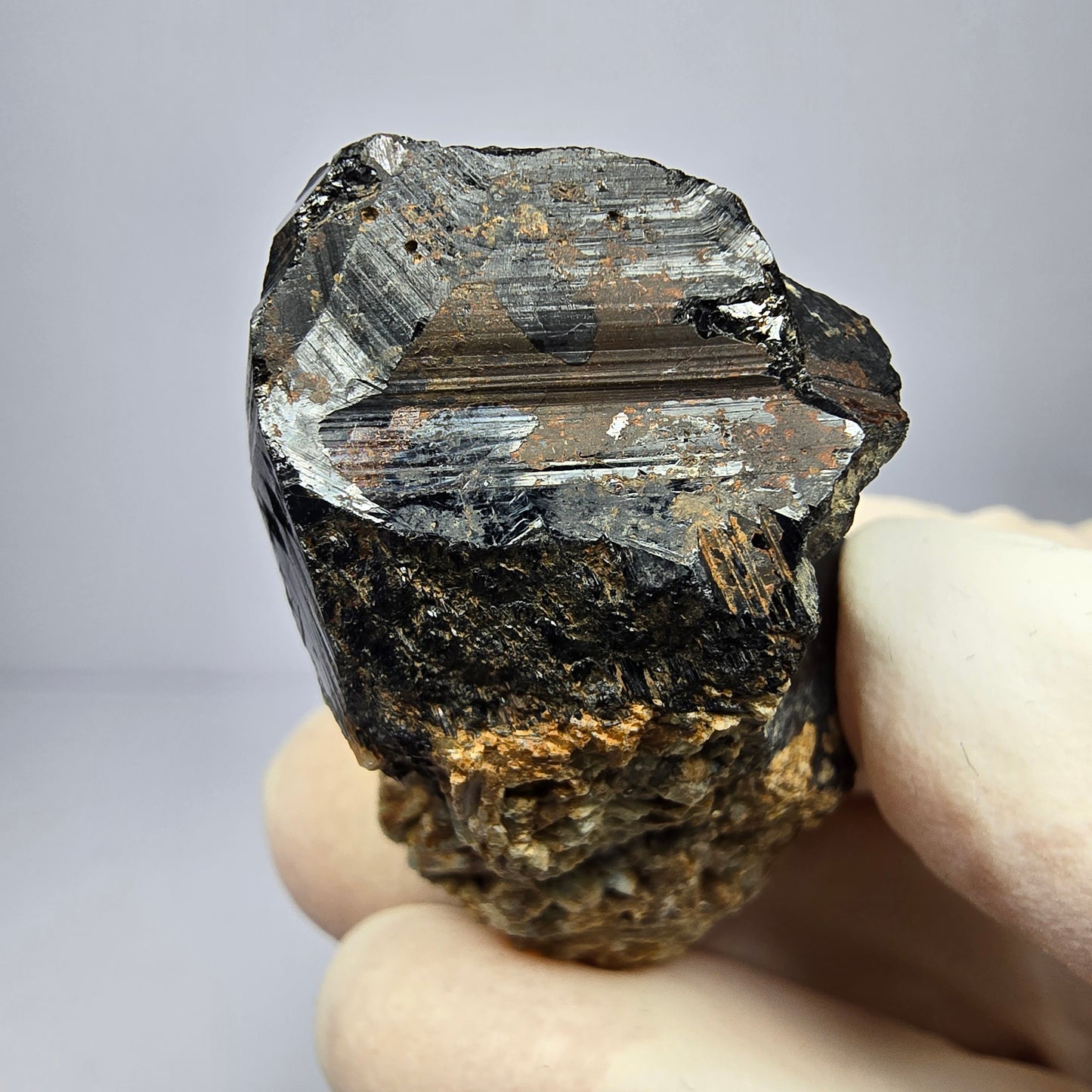 Schöner Schörl Turmalin Kristall glänzend Erongo, Namibia 38*25*31mm Sammlung