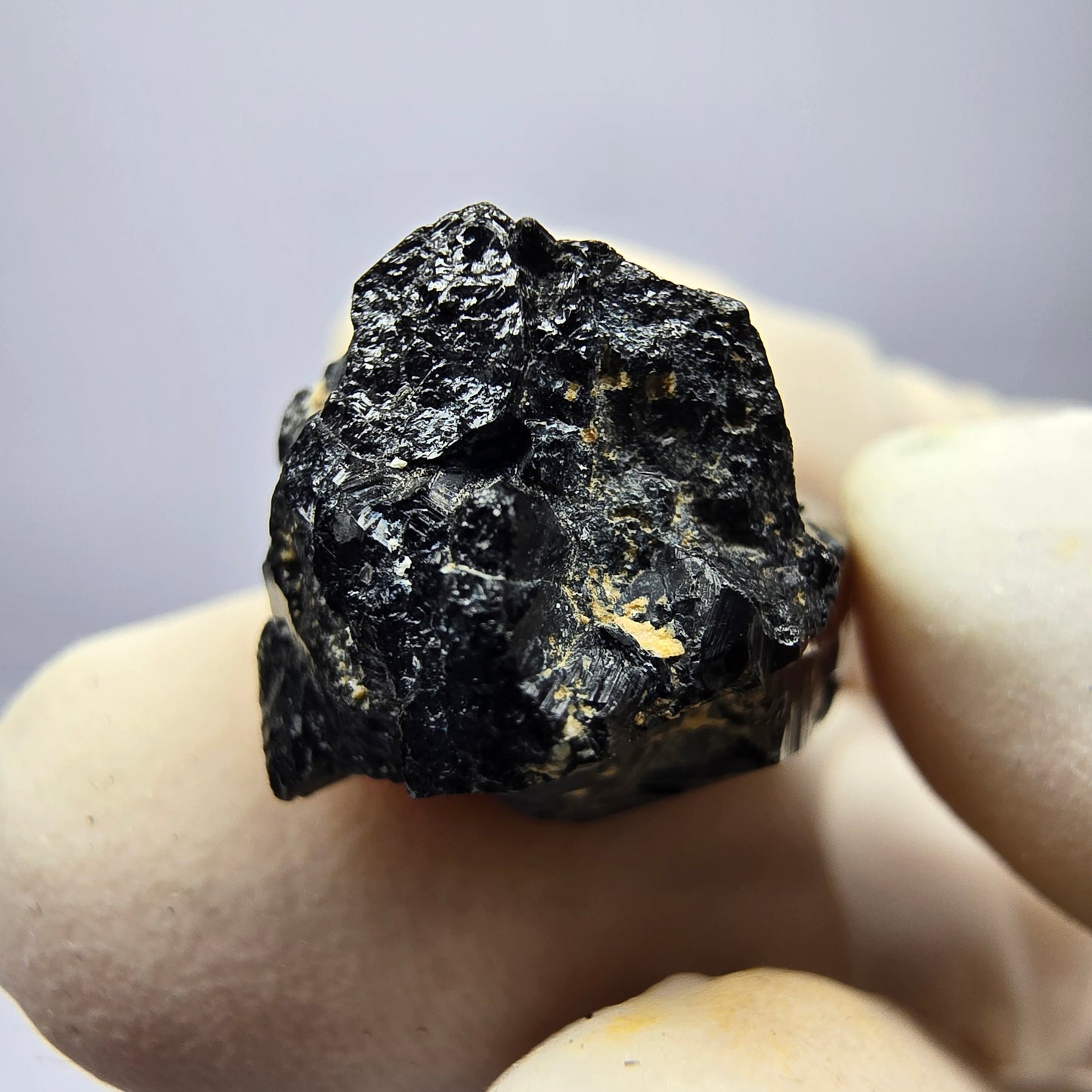 Schöne Schörl Turmalin Stufe schwarz Erongo, Namibia 24*12*14mm Sammlung