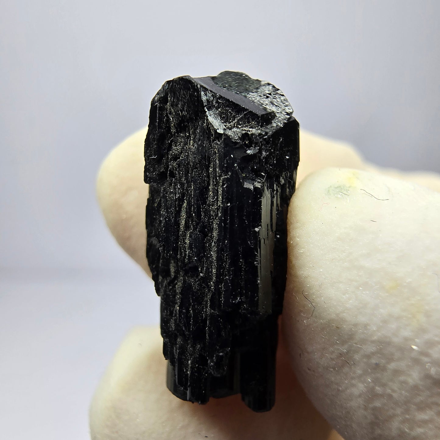 Spécimen de tourmaline Schörl symétrique Erongo, namibie collection minérale 18*8*8mm