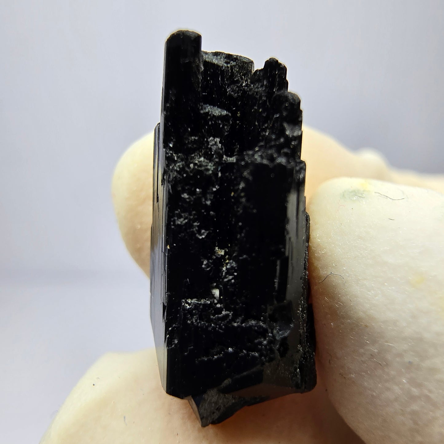Spécimen de tourmaline Schörl symétrique Erongo, namibie collection minérale 18*8*8mm