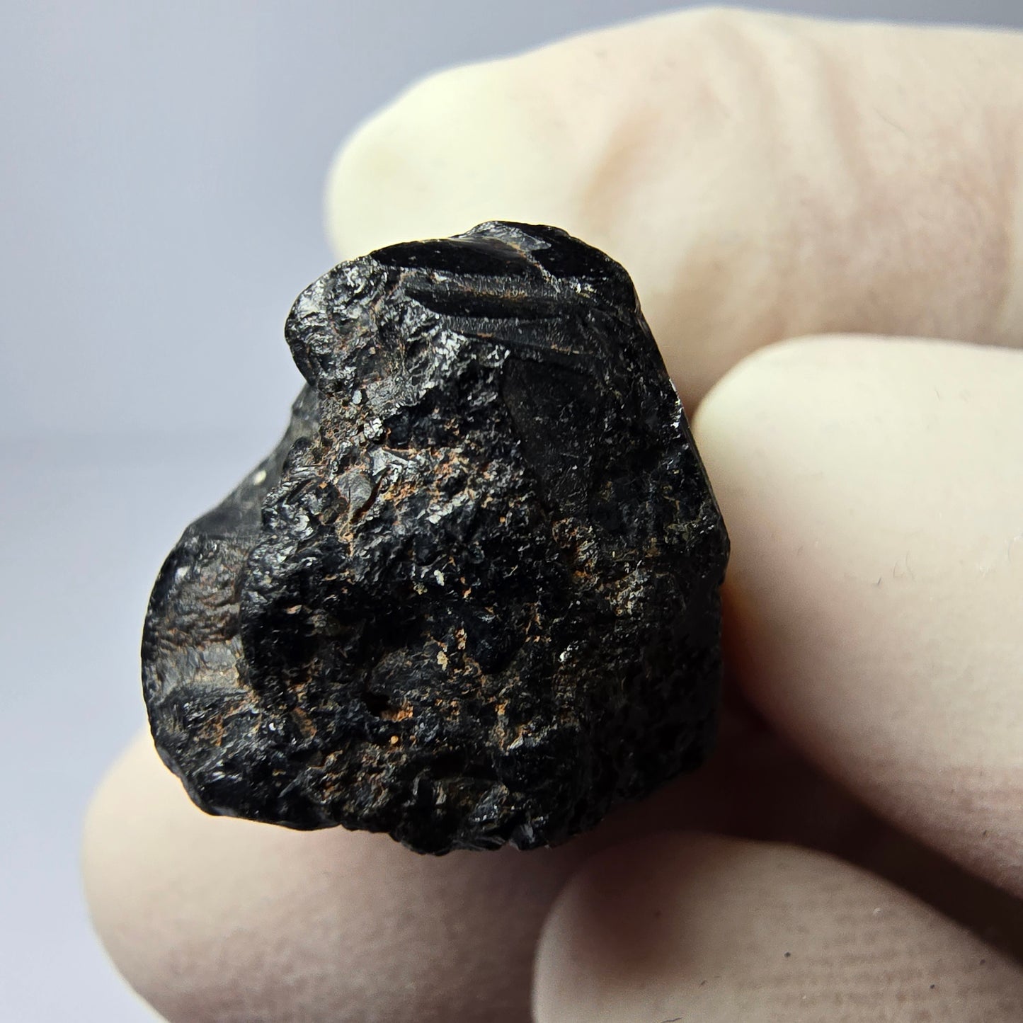 Symmetrischer Schörl Turmalin schwarz Erongo, Namibia 22*15*15mm Sammlung
