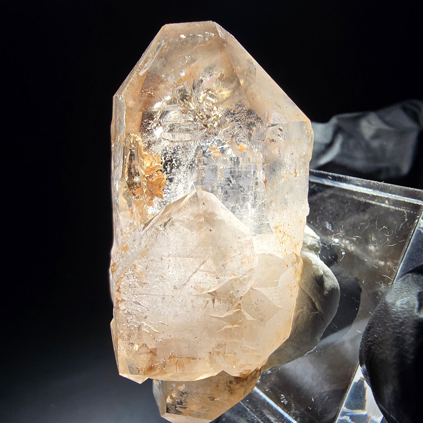 Phantom Rauchquarz Doppelender Stufe Goboboseb, Namibia 44*22*22mm Sammlung