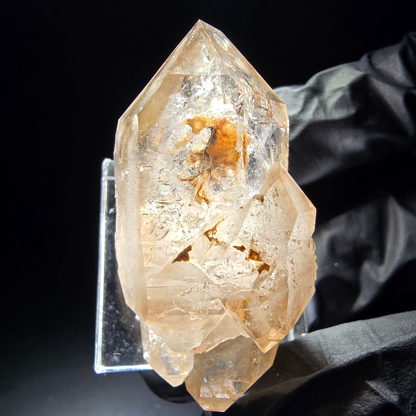 Phantom Rauchquarz Doppelender Stufe Goboboseb, Namibia 44*22*22mm Sammlung