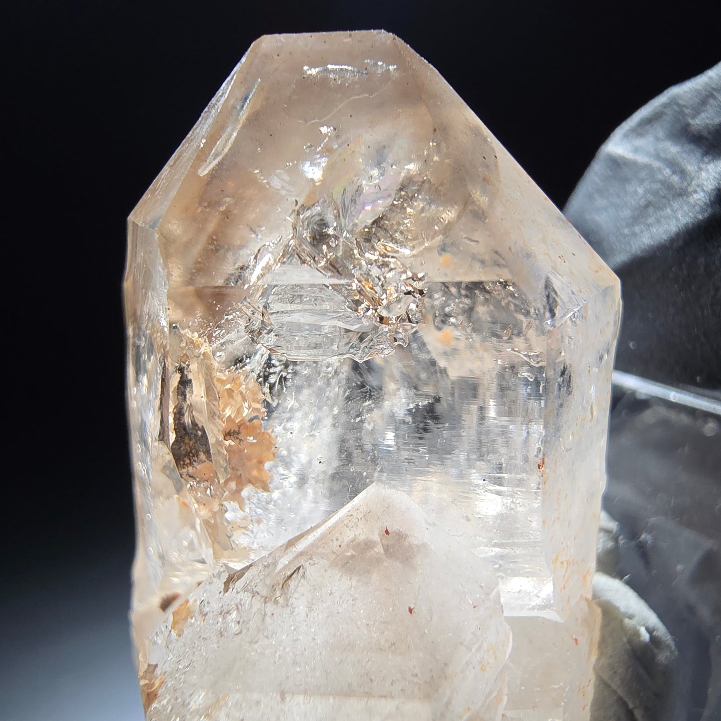 Phantom Rauchquarz Doppelender Stufe Goboboseb, Namibia 44*22*22mm Sammlung