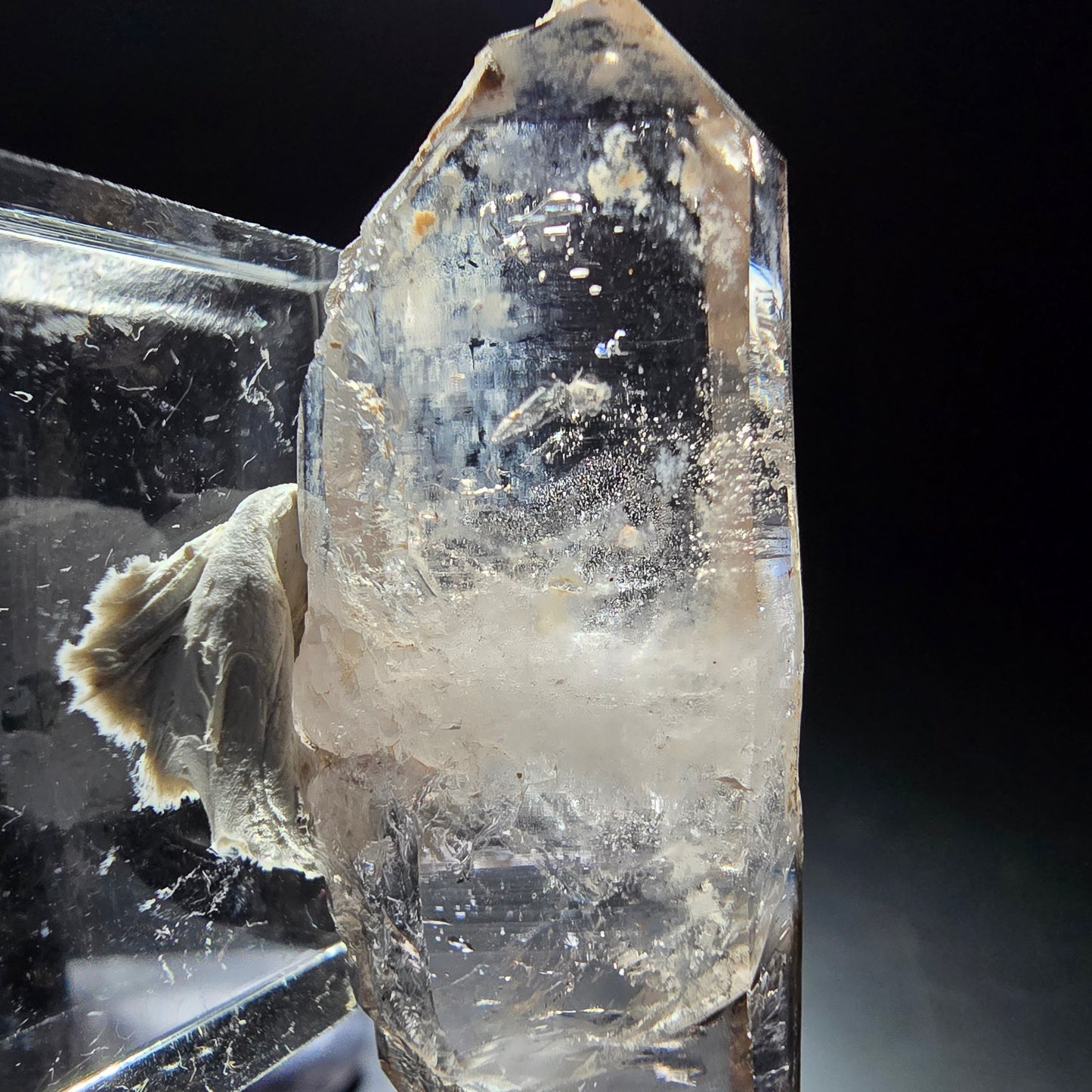 Phantom Rauchquarz Doppelender Spitze Goboboseb, Namibia 47*16*8mm Sammlung