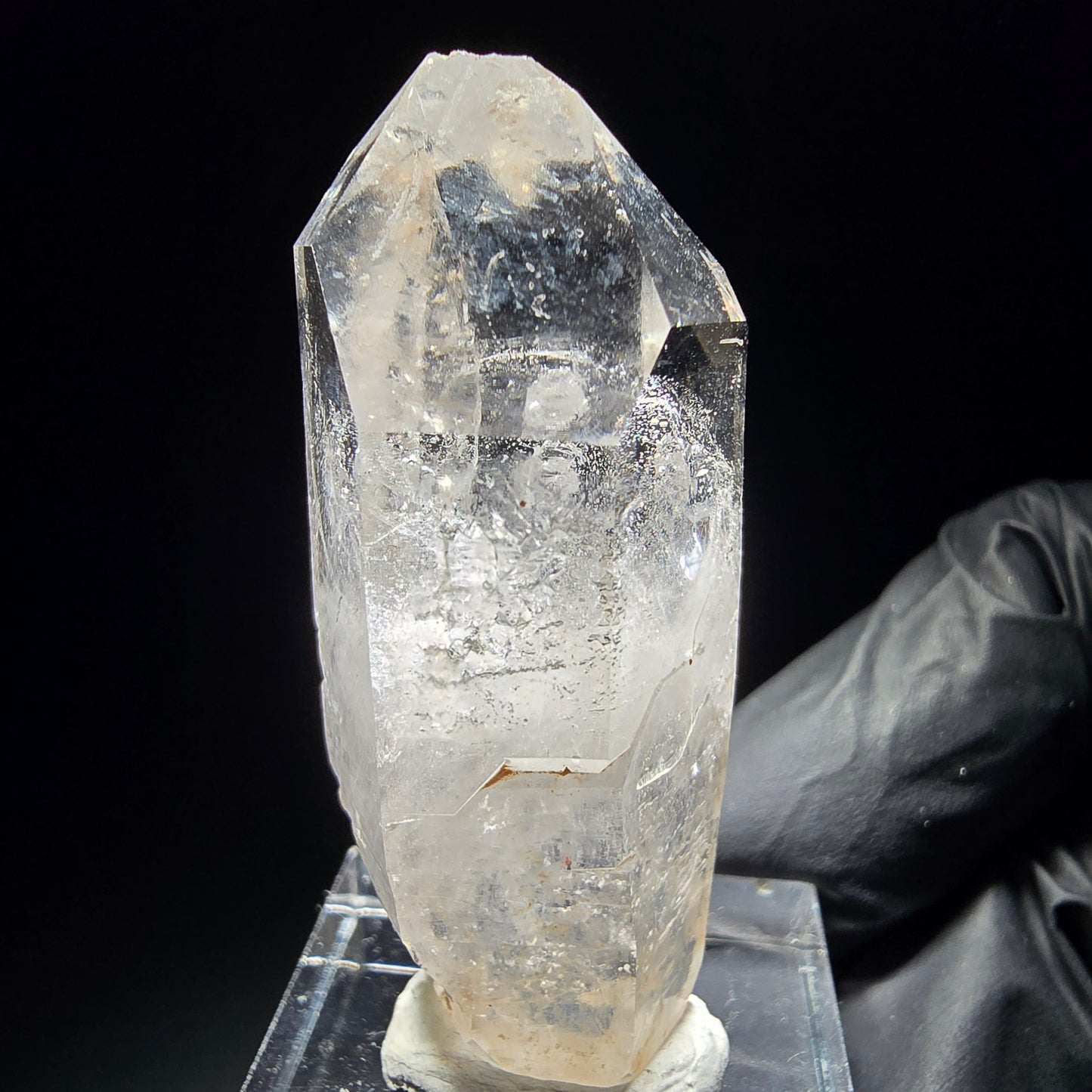 Klare Phantom Rauchquarz Zepter Spitze Goboboseb, Namibia 47*19*16mm Sammlung