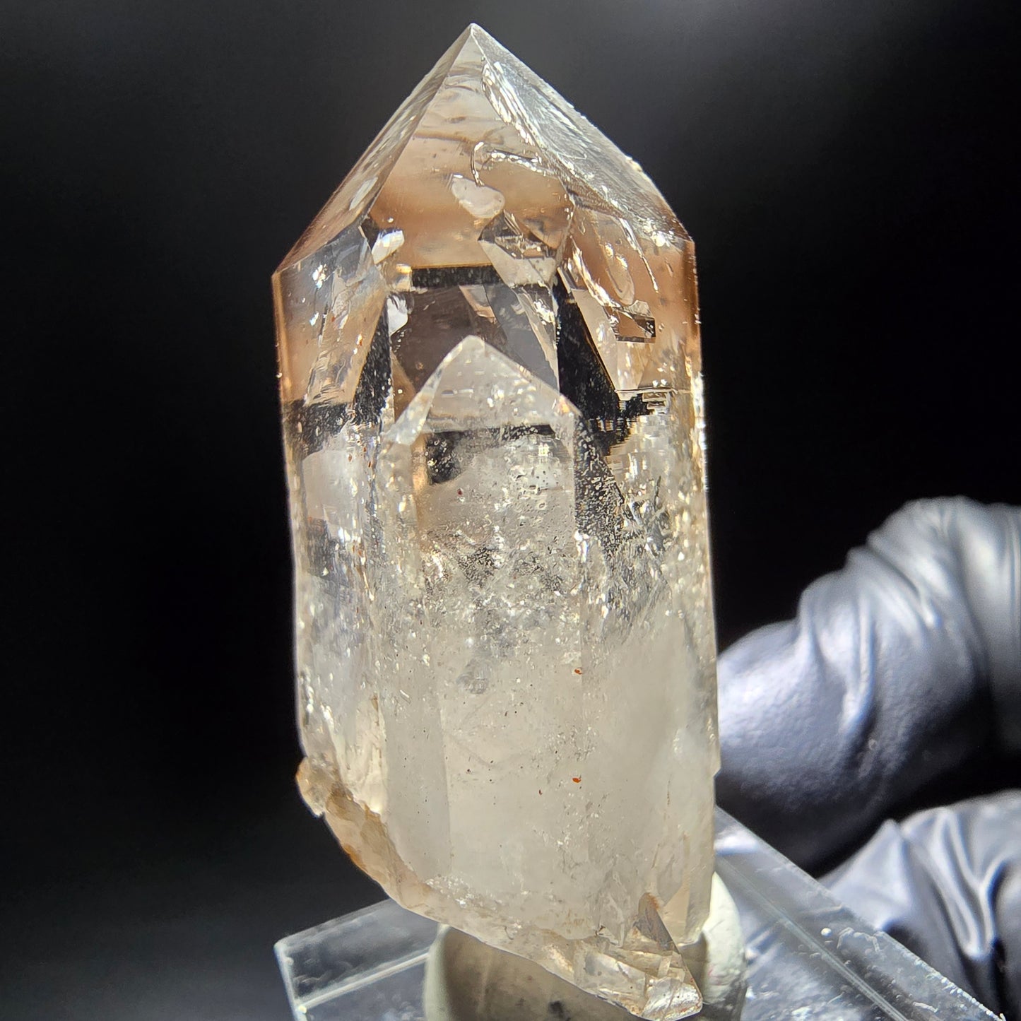 Phantom Rauchquarz Doppelender Stufe Goboboseb, Namibia 47*25*20mm Sammlung