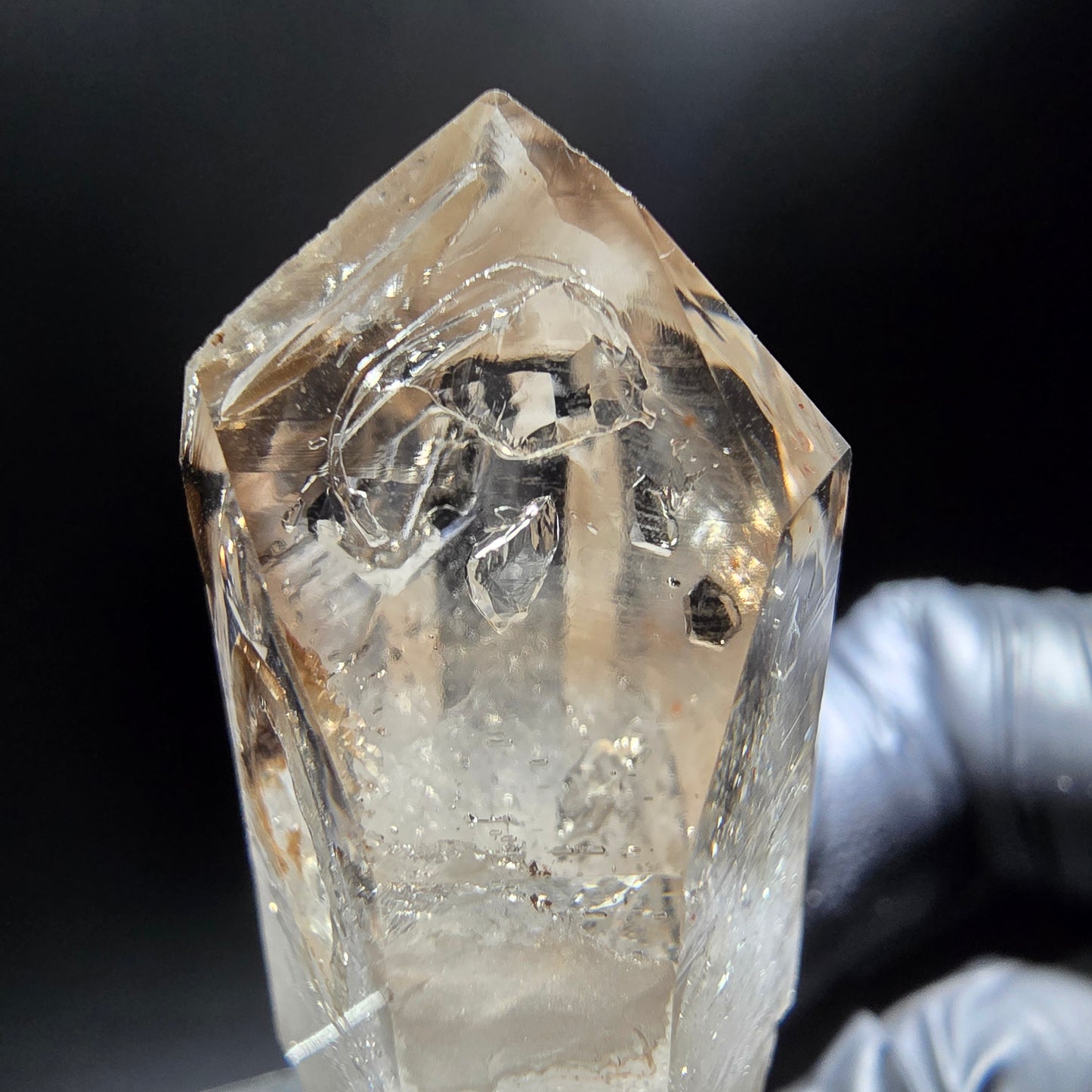 Phantom Rauchquarz Doppelender Stufe Goboboseb, Namibia 47*25*20mm Sammlung