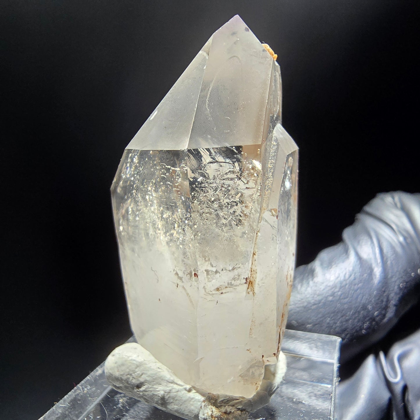 Klare Phantom Rauchquarz Zepter Spitze Goboboseb, Namibia 41*22*18mm Sammlung