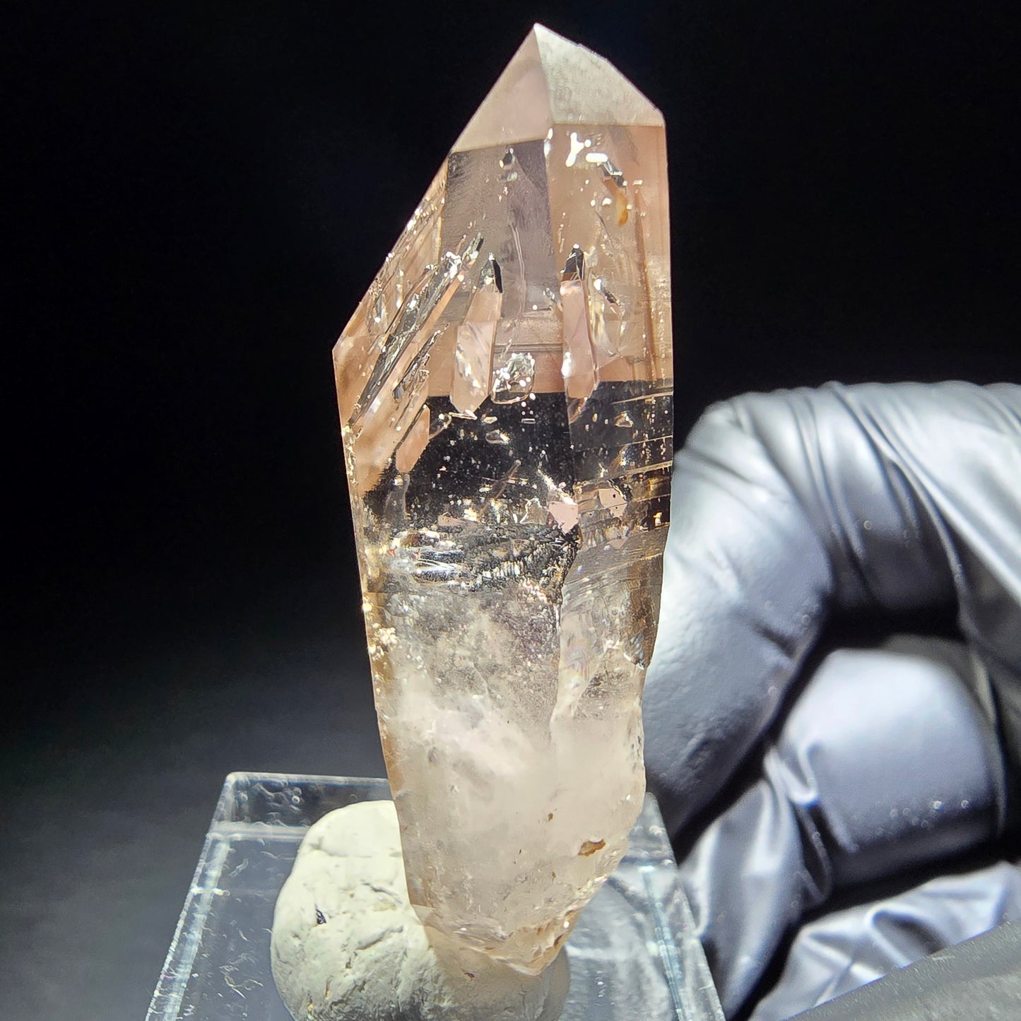 Phantom Rauchquarz Fenster Doppelender Stufe Goboboseb, Namibia 47*21*13mm