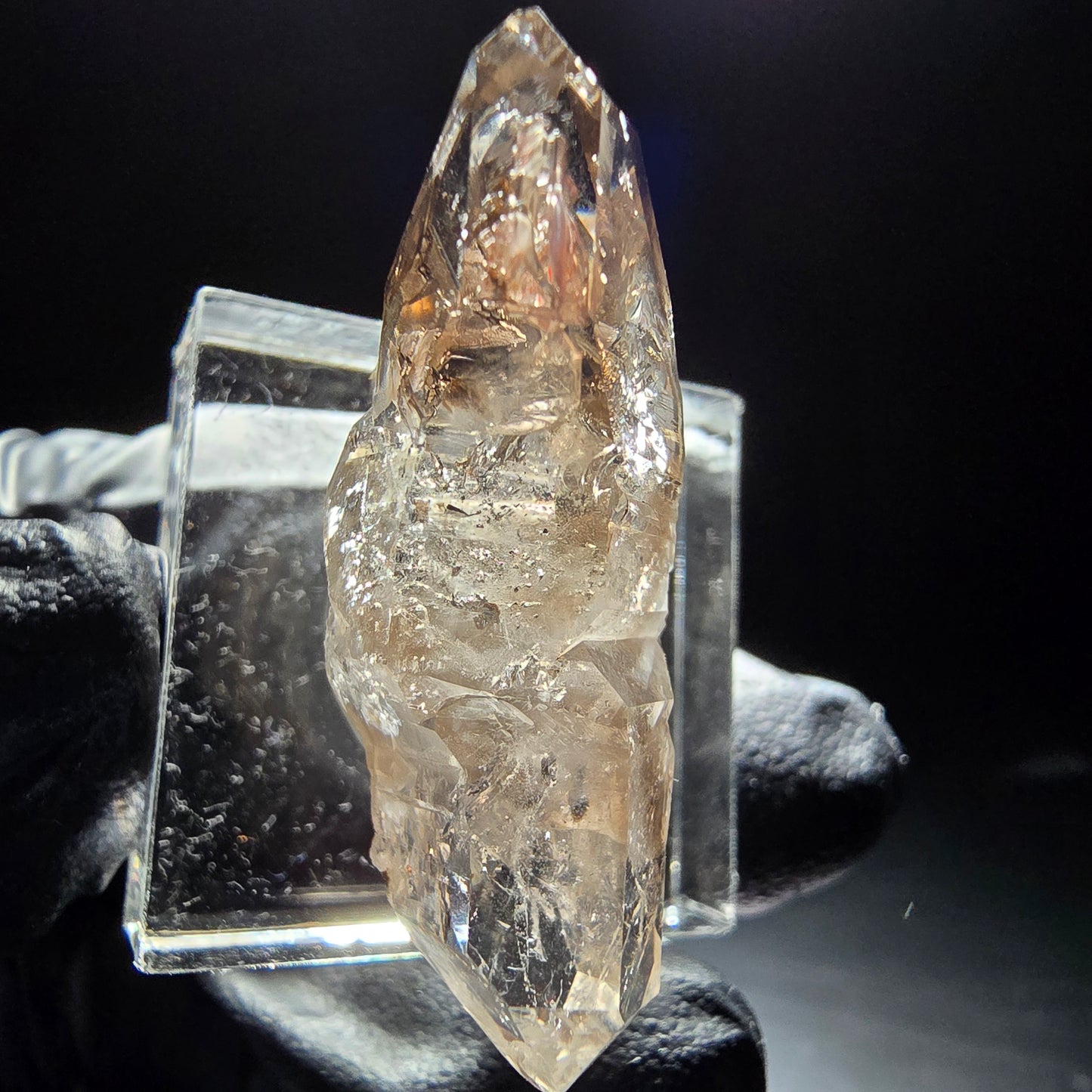 Phantom Rauchquarz Doppelender Stufe Goboboseb, Namibia 36*17*12mm Sammlung