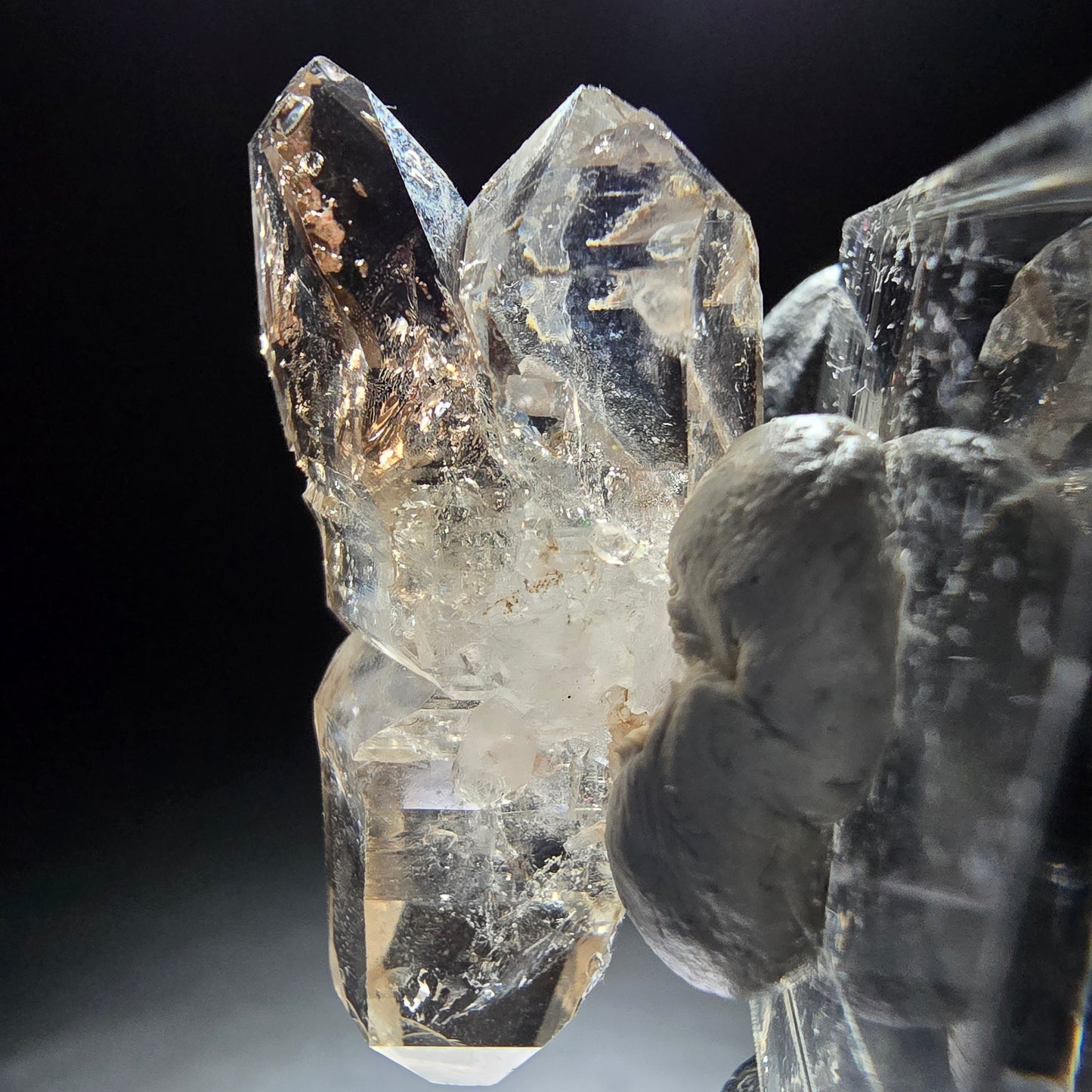 Phantom Rauchquarz Doppelender Stufe Goboboseb, Namibia 36*17*12mm Sammlung