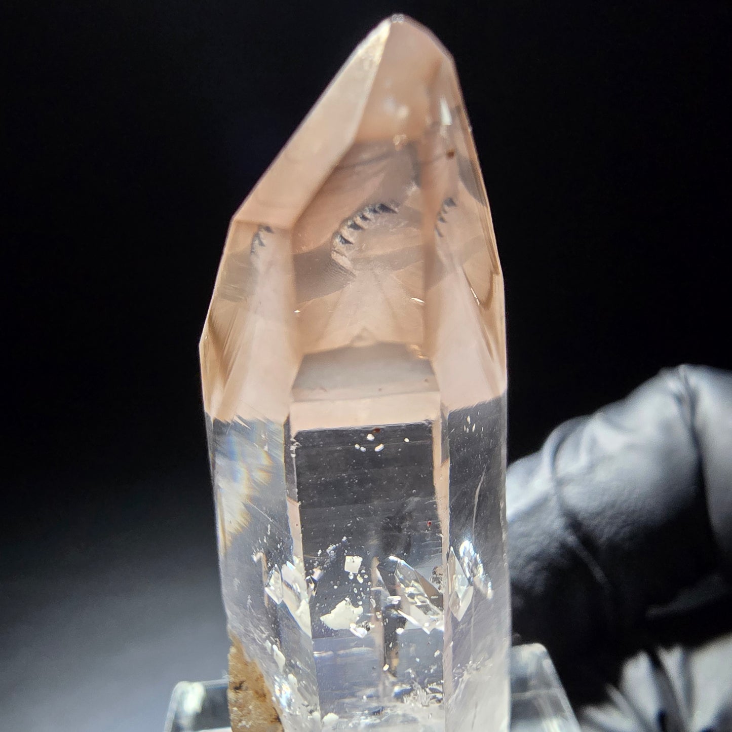 Klare Phantom Rauchquarz Zepter Spitze Goboboseb, Namibia 43*18*14mm Sammlung
