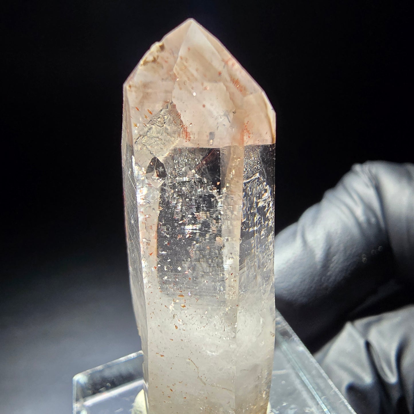 Quartz fumé fantôme clair avec inclusions de fer Goboboseb, Namibie 40*15*11mm