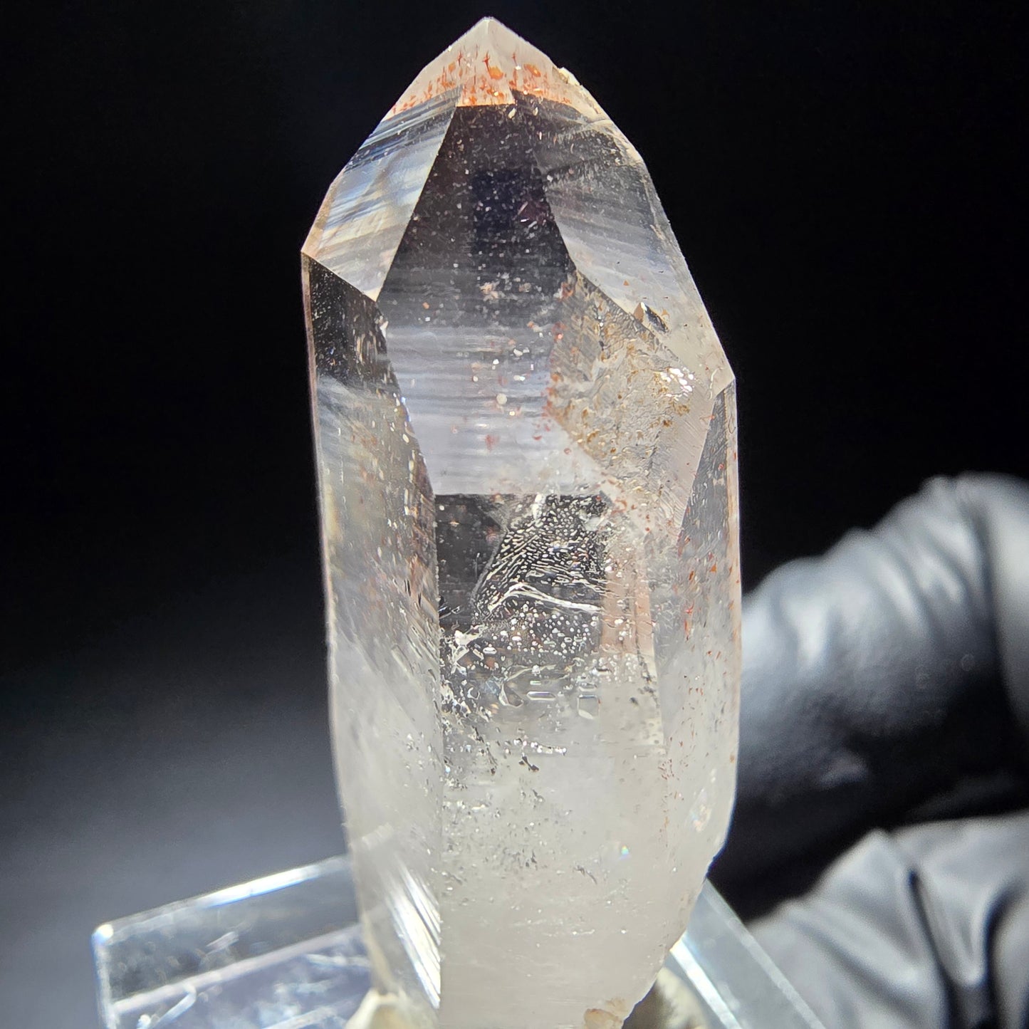 Quartz fumé fantôme clair avec inclusions de fer Goboboseb, Namibie 40*15*11mm
