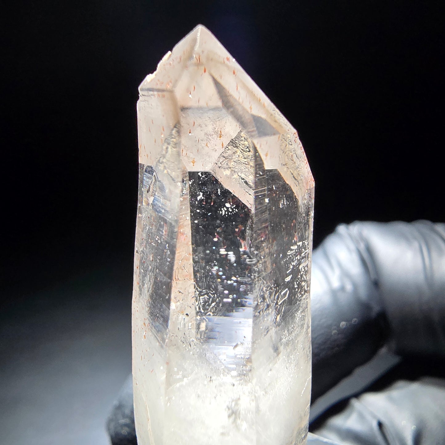 Quartz fumé fantôme clair avec inclusions de fer Goboboseb, Namibie 40*15*11mm