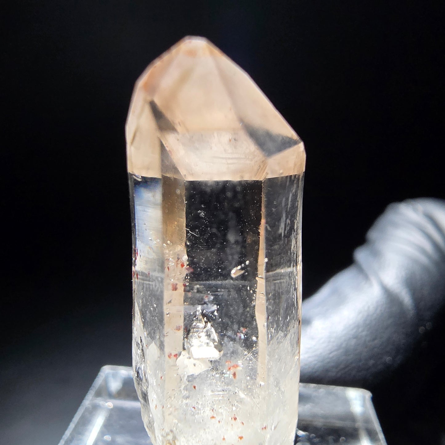 Klarer Phantom Rauchquarz mit Eisen-Einschlüssen Goboboseb, Namibia 33*11*10mm