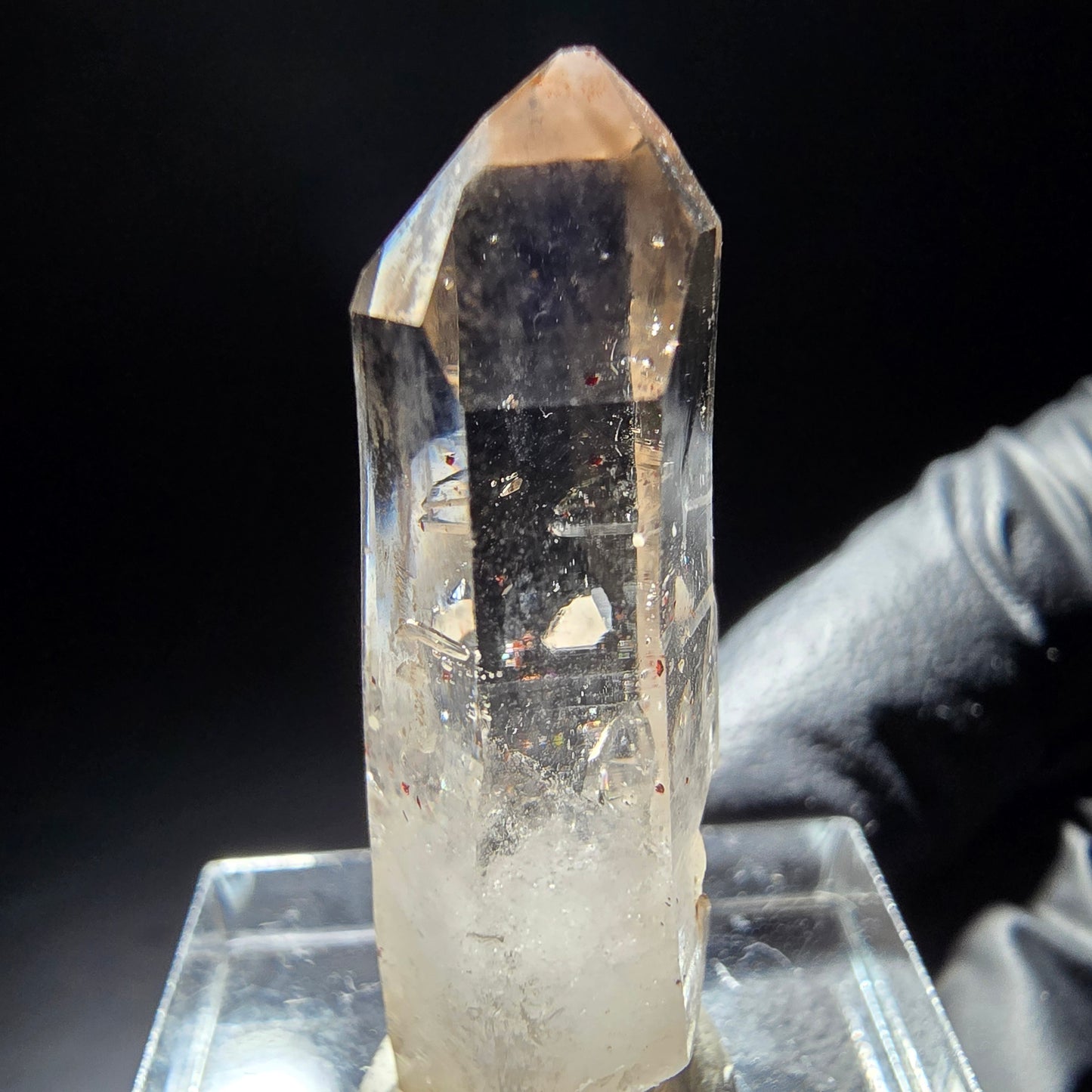 Klarer Phantom Rauchquarz mit Eisen-Einschlüssen Goboboseb, Namibia 33*11*10mm