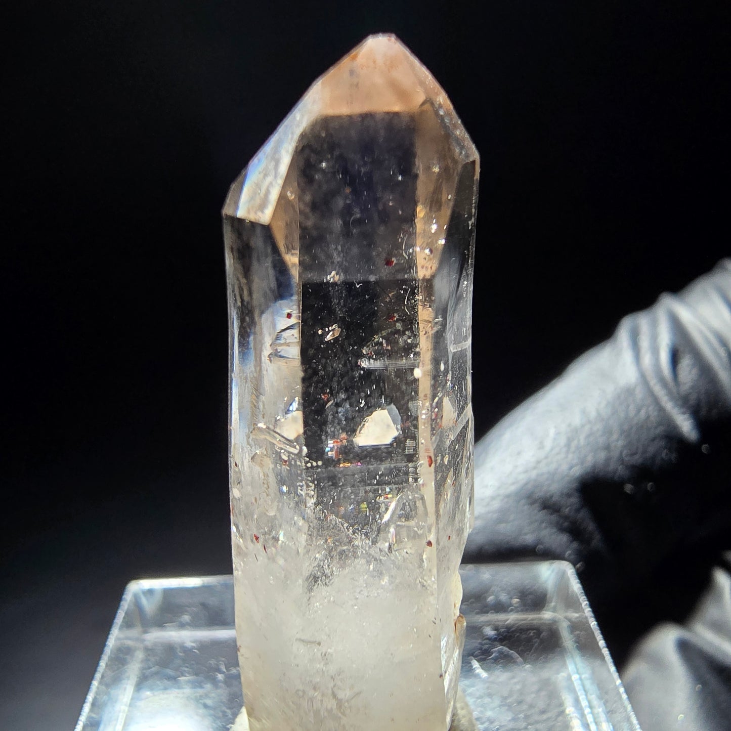 Klarer Phantom Rauchquarz mit Eisen-Einschlüssen Goboboseb, Namibia 33*11*10mm