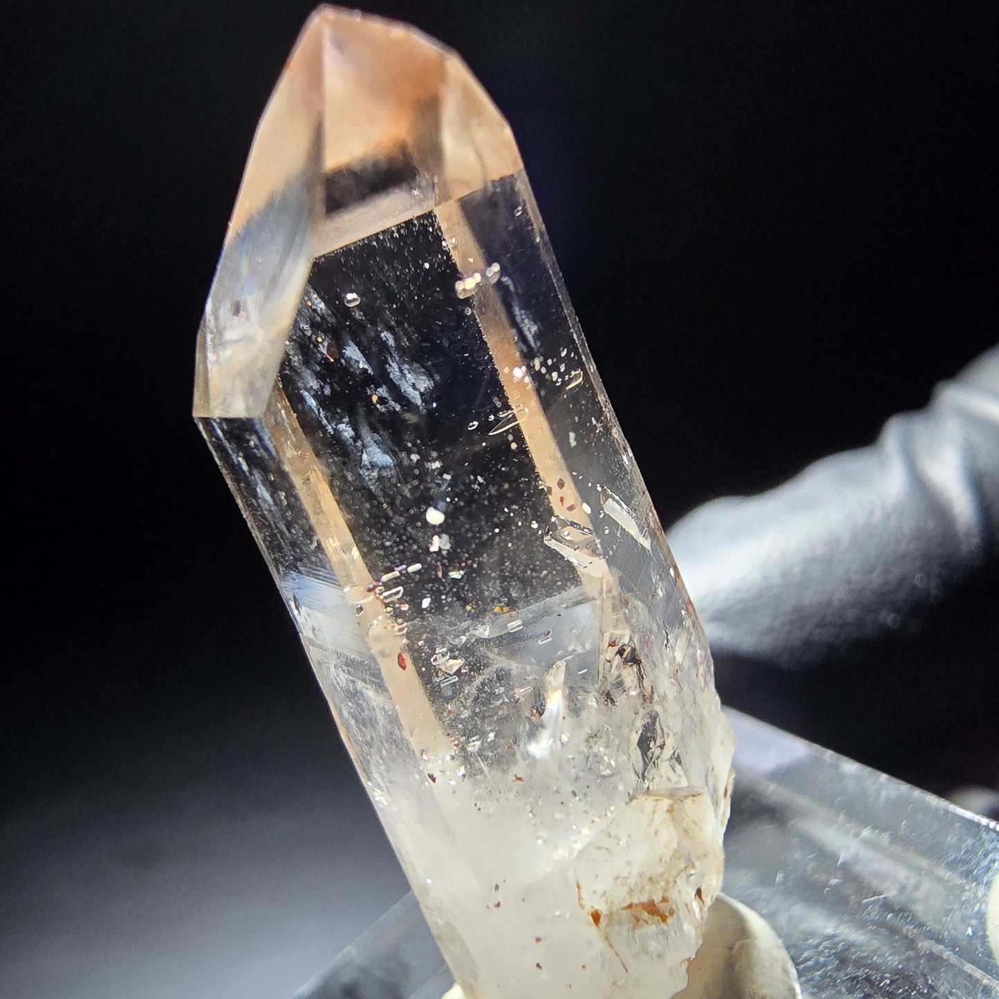 Klarer Phantom Rauchquarz mit Eisen-Einschlüssen Goboboseb, Namibia 33*11*10mm