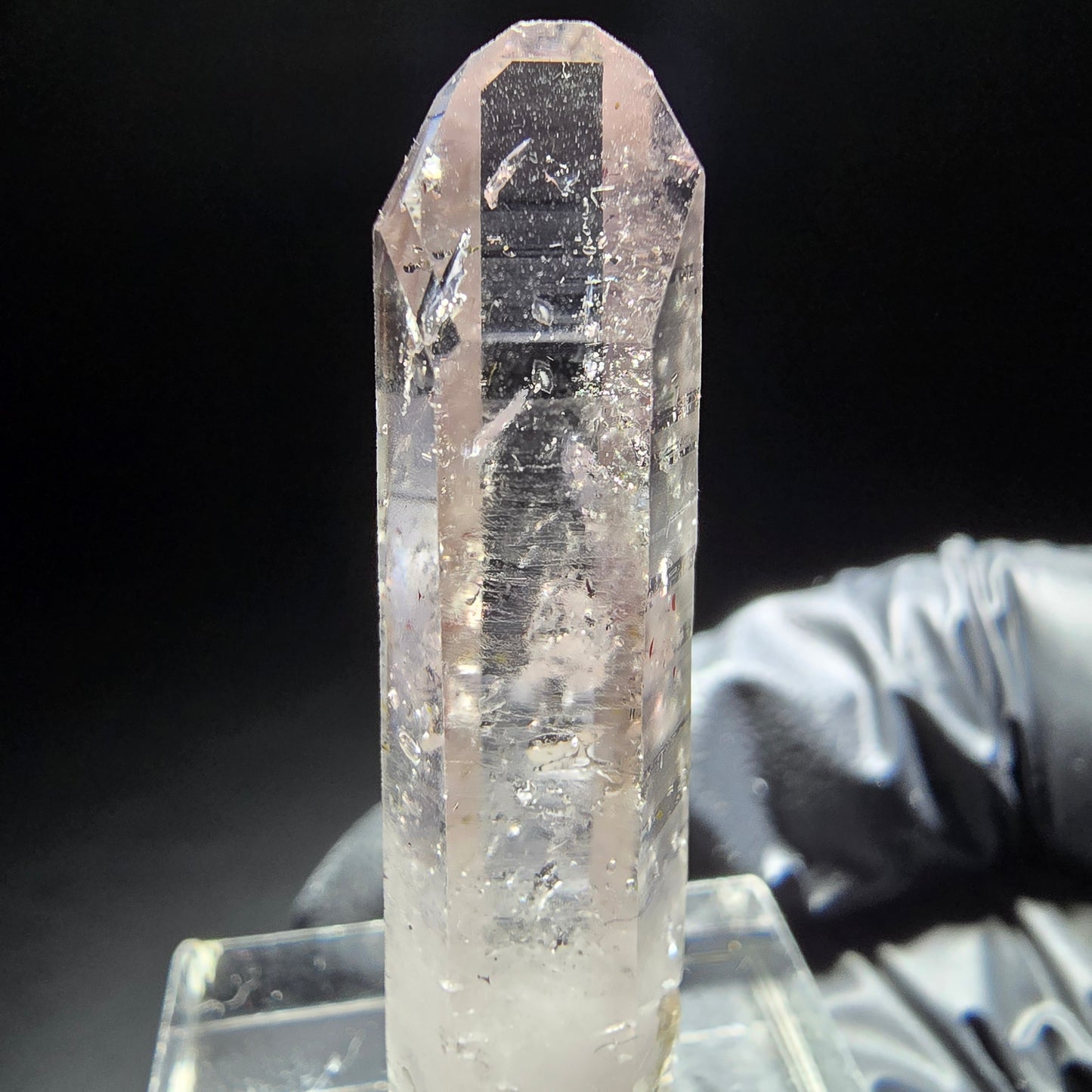 Klare Phantom Amethyst Kristallspitze Goboboseb, Namibia 41*9*8mm Sammlung
