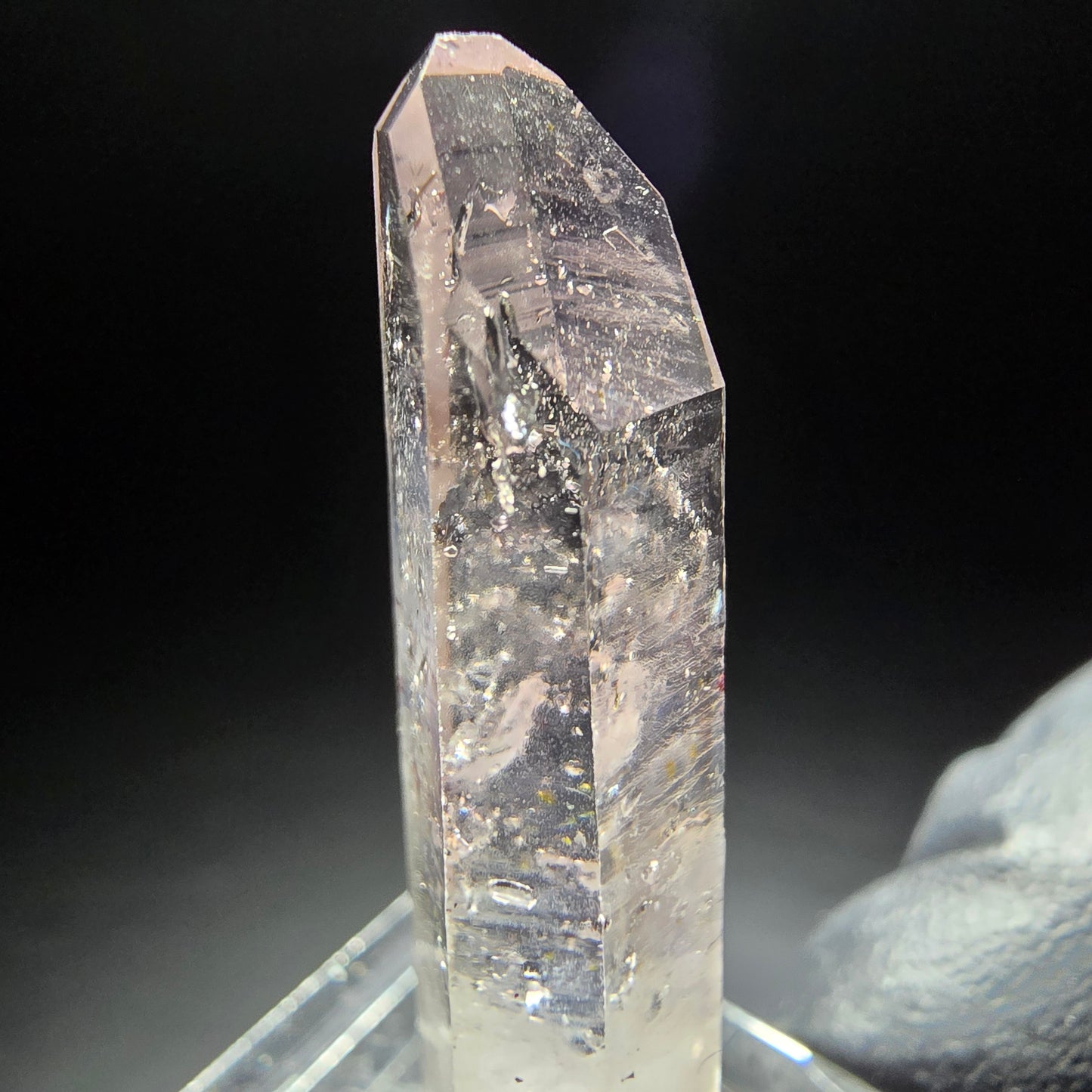 Klare Phantom Amethyst Kristallspitze Goboboseb, Namibia 41*9*8mm Sammlung