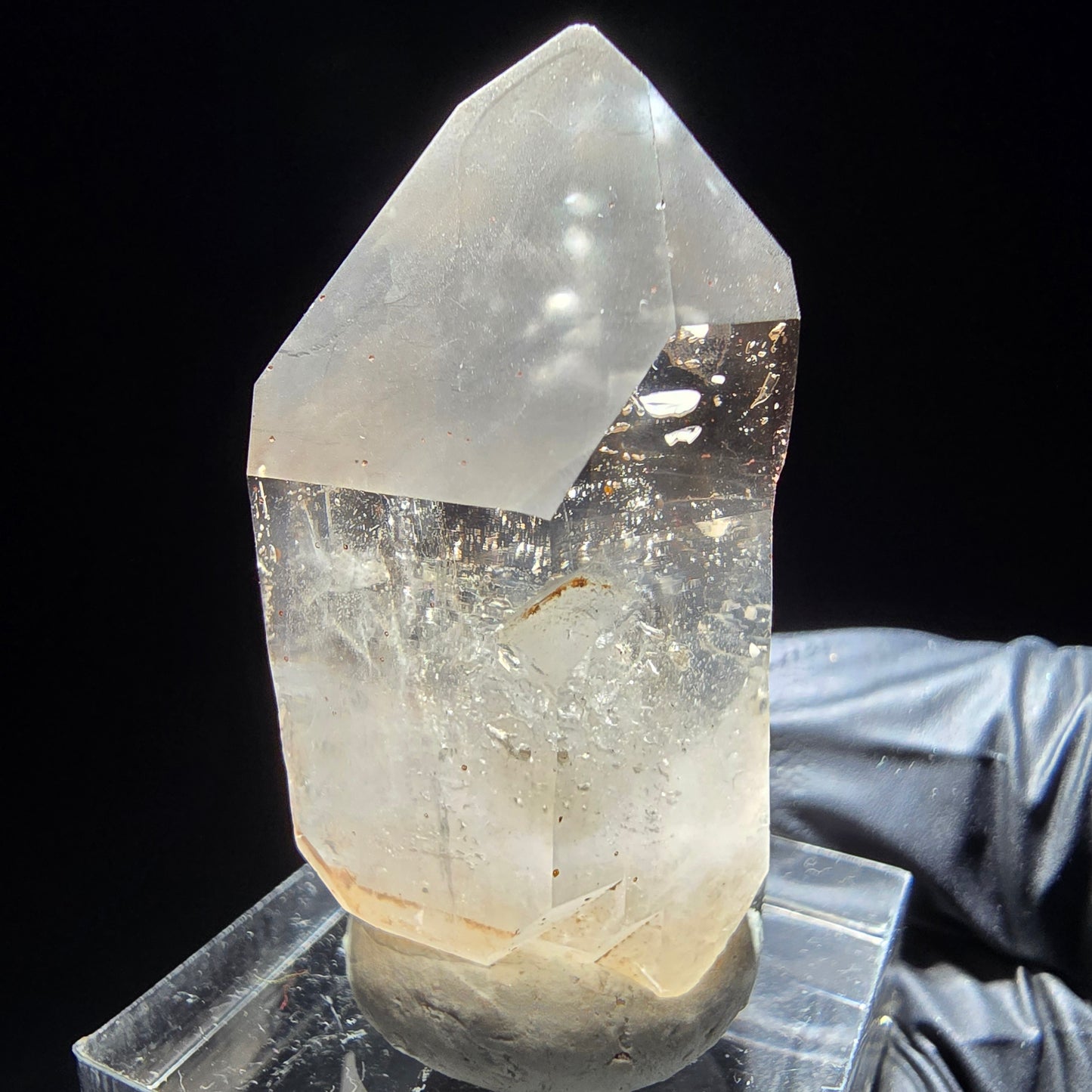 Phantom Rauchquarz Doppelender Zepter Goboboseb, Namibia 41*22*16mm Sammlung