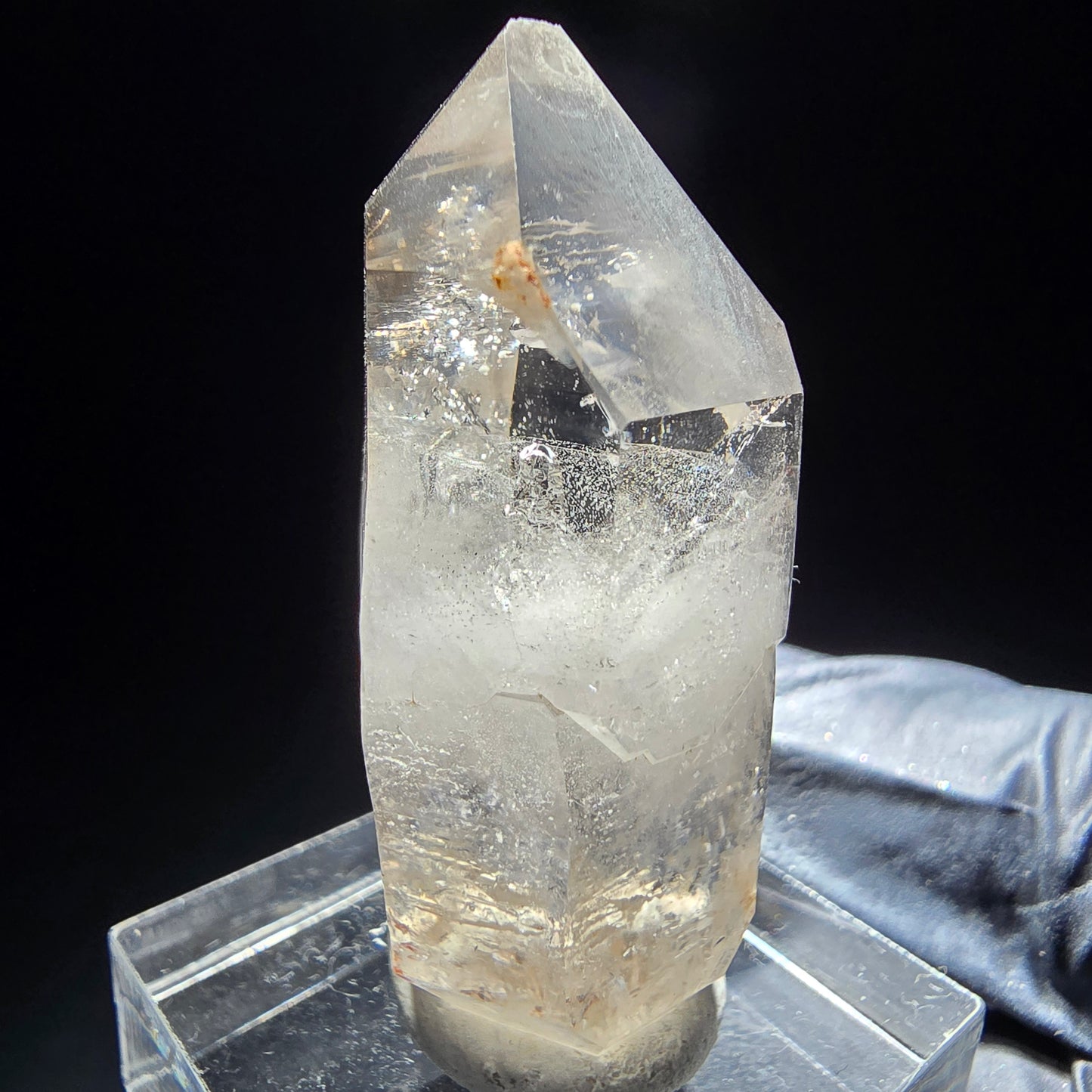Phantom Rauchquarz Doppelender Eisen Stufe Goboboseb, Namibia 41*17*13mm