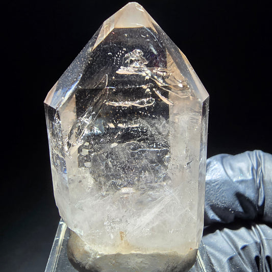 Enhydro Phantom Amethyst Rauchquarz 1x Luftblase Goboboseb, Namibia 44*27*17mm