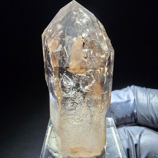 Enhydro Phantom Zepter Rauchquarz 1x Luftblase Goboboseb, Namibia 48*22*18mm