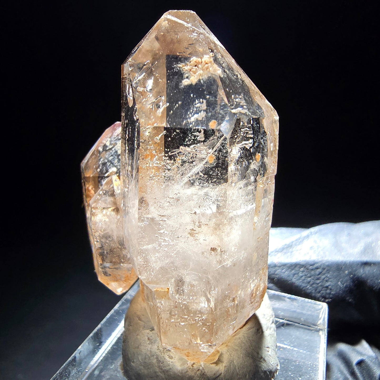 Phantom Rauchquarz Doppelender Stufe Goboboseb, Namibia 41*25*16mm Sammlung