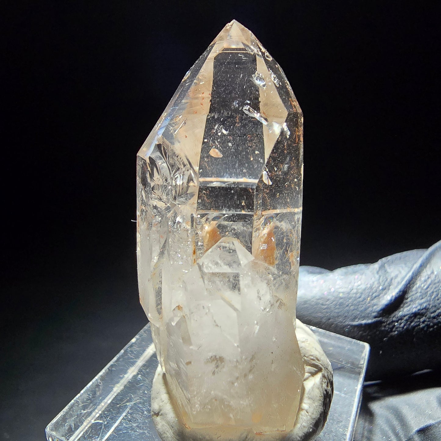 Phantom Rauchquarz Zepter Stufe Goboboseb, Namibia 41*19*17mm Mineraliensammlung
