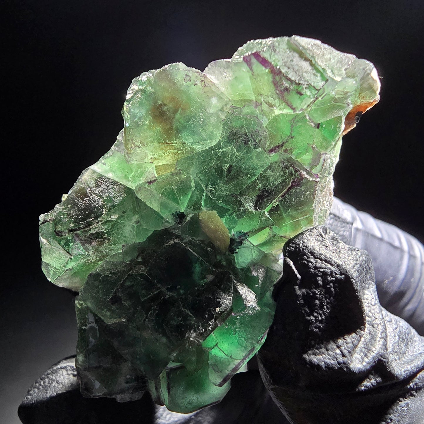 Phantom Fluorit, Muskovit, Schörl Stufe Erongo, Namibia 50*31*19mm Sammlung