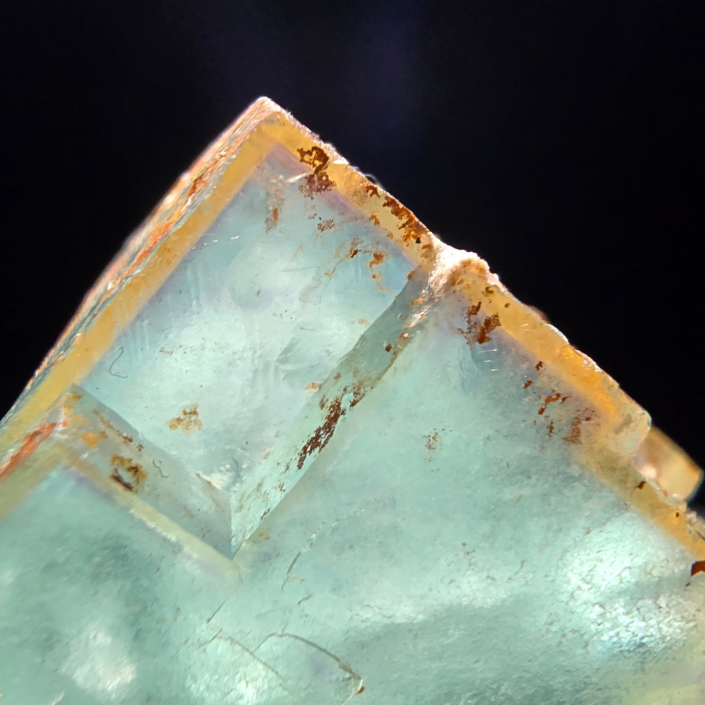 Cube de fluorite fantôme transparent, vert jaune, Erongo, namibie, Collection 28x26x18mm