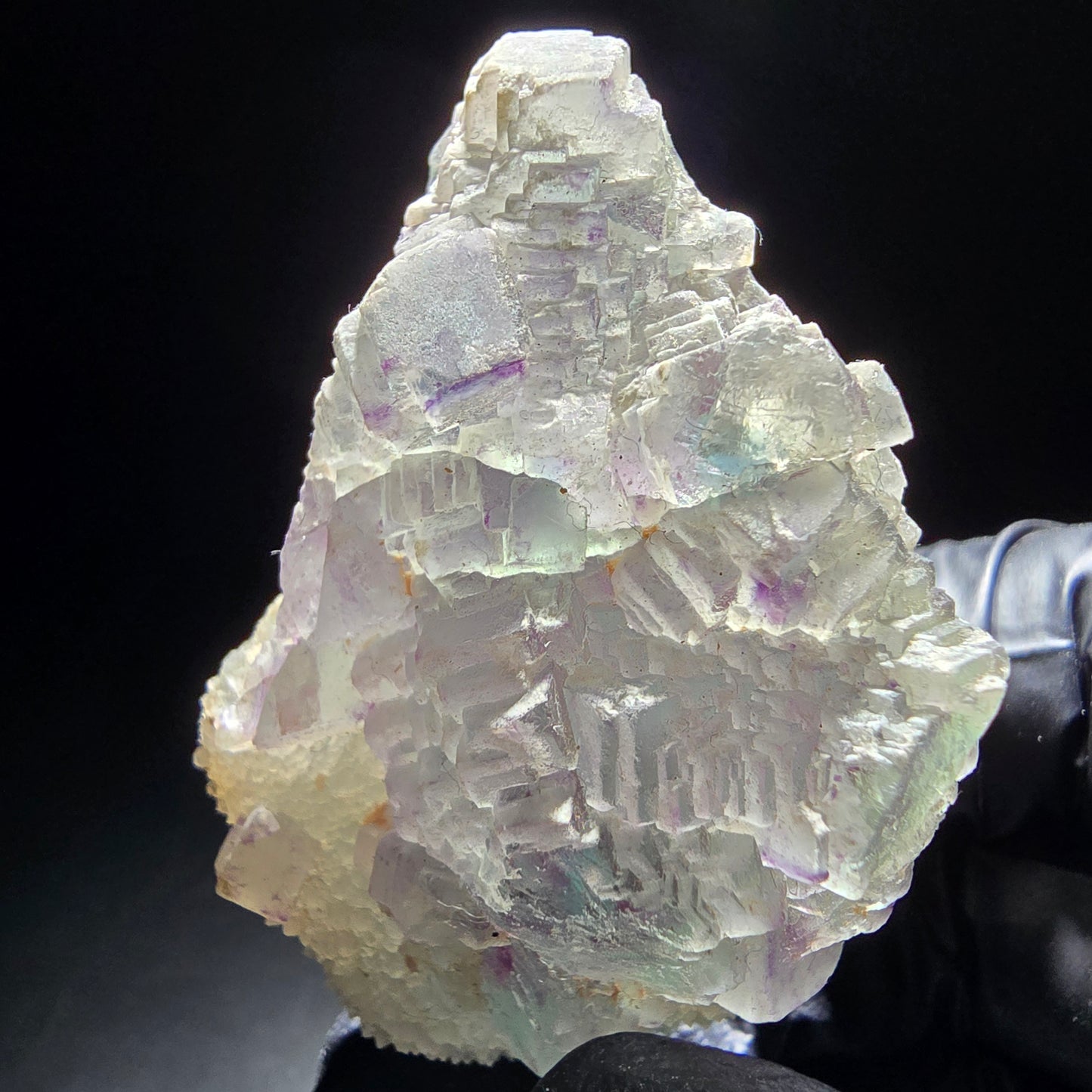 Zonare Phantom Fluorite étape violet vert bleu, étape Omehane, Namibie 54*39*26mm
