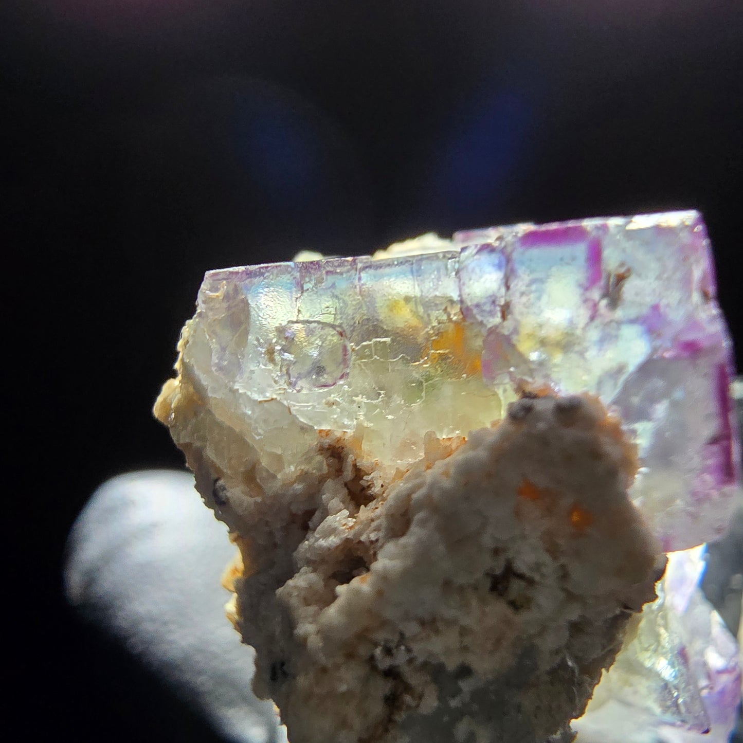 Cubes de fluorite Zonar rares, stade orthoclase, Erongo namibie, Collection 35x21x18mm