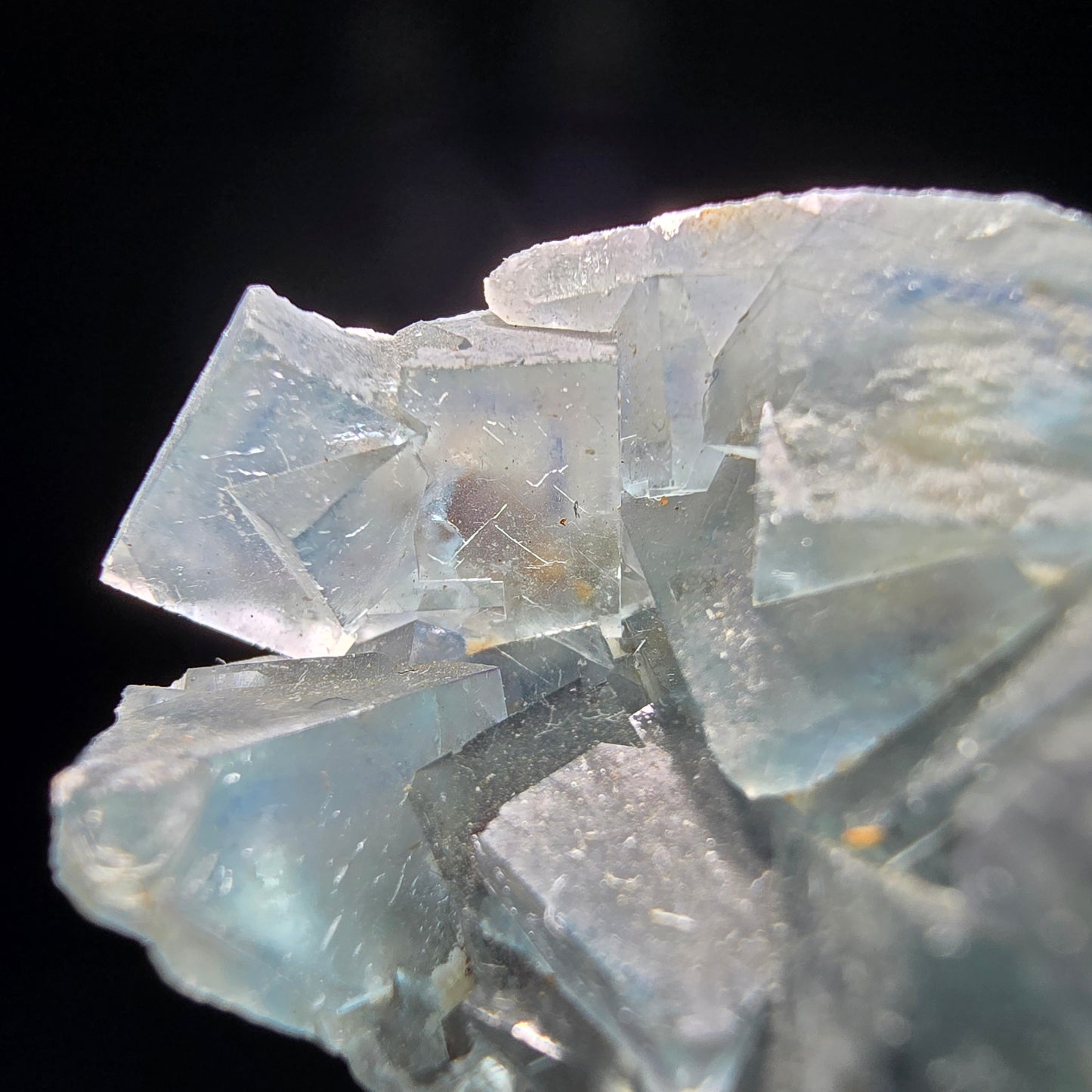 Phantom Fluorit Würfel Stufe grün Okorusu, Namibia 32*27*15mm Mineraliensammlung