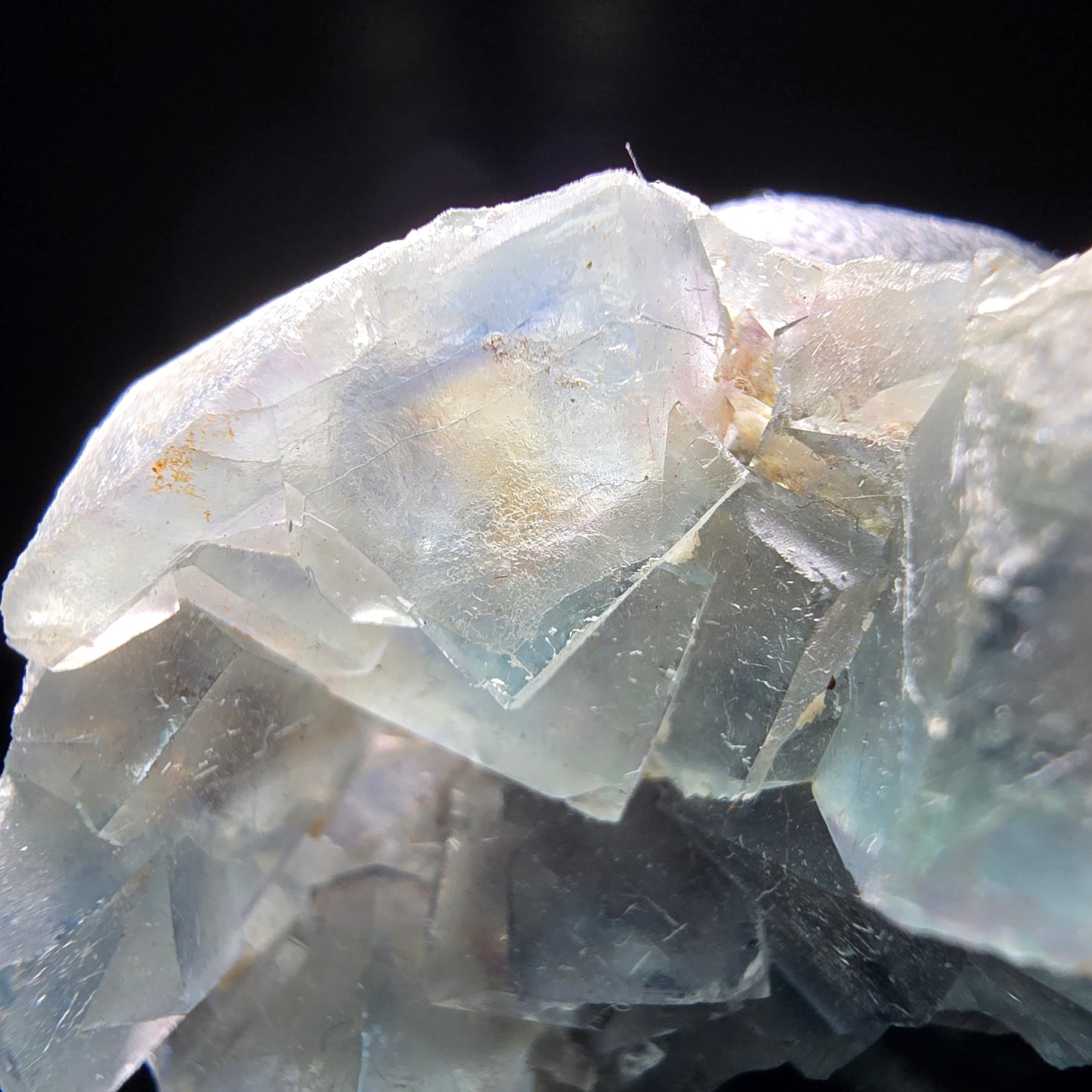 Phantom Fluorit Würfel Stufe grün Okorusu, Namibia 32*27*15mm Mineraliensammlung