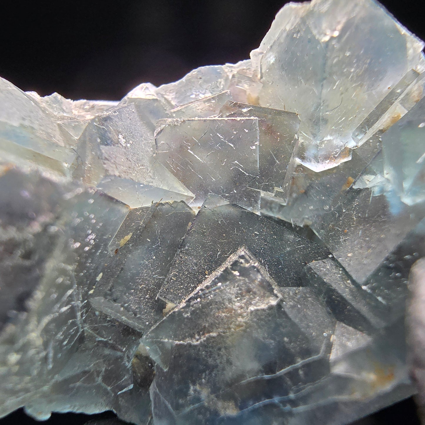 Phantom Fluorit Würfel Stufe grün Okorusu, Namibia 32*27*15mm Mineraliensammlung