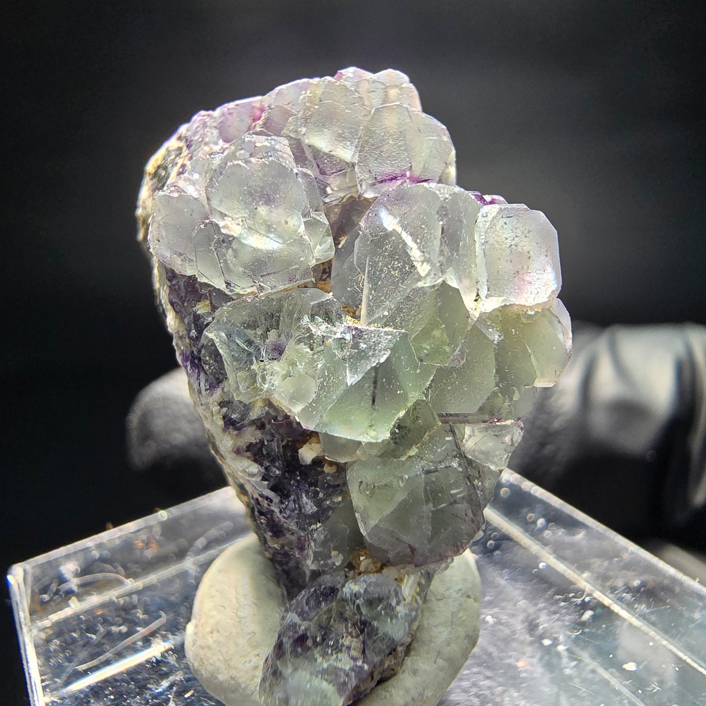 Fluorite Zonare, muscovite, stade orthoclase Erongo, namibie, Collection 29*18*17mm