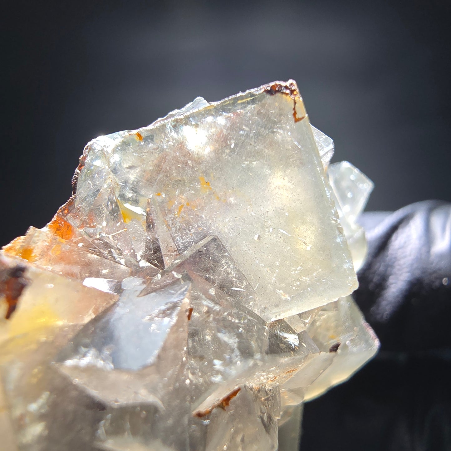Cubes de fluorite très clairs niveau vert Okorusu, collection Namibie 50*38*19mm